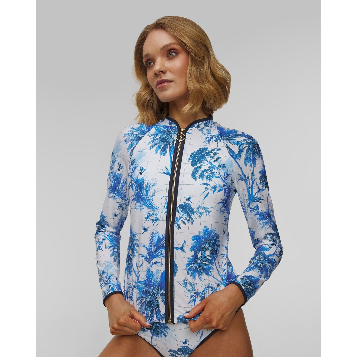 Góra Stroju Kąpielowego Damska Seafolly Long Sleeve Rashvest