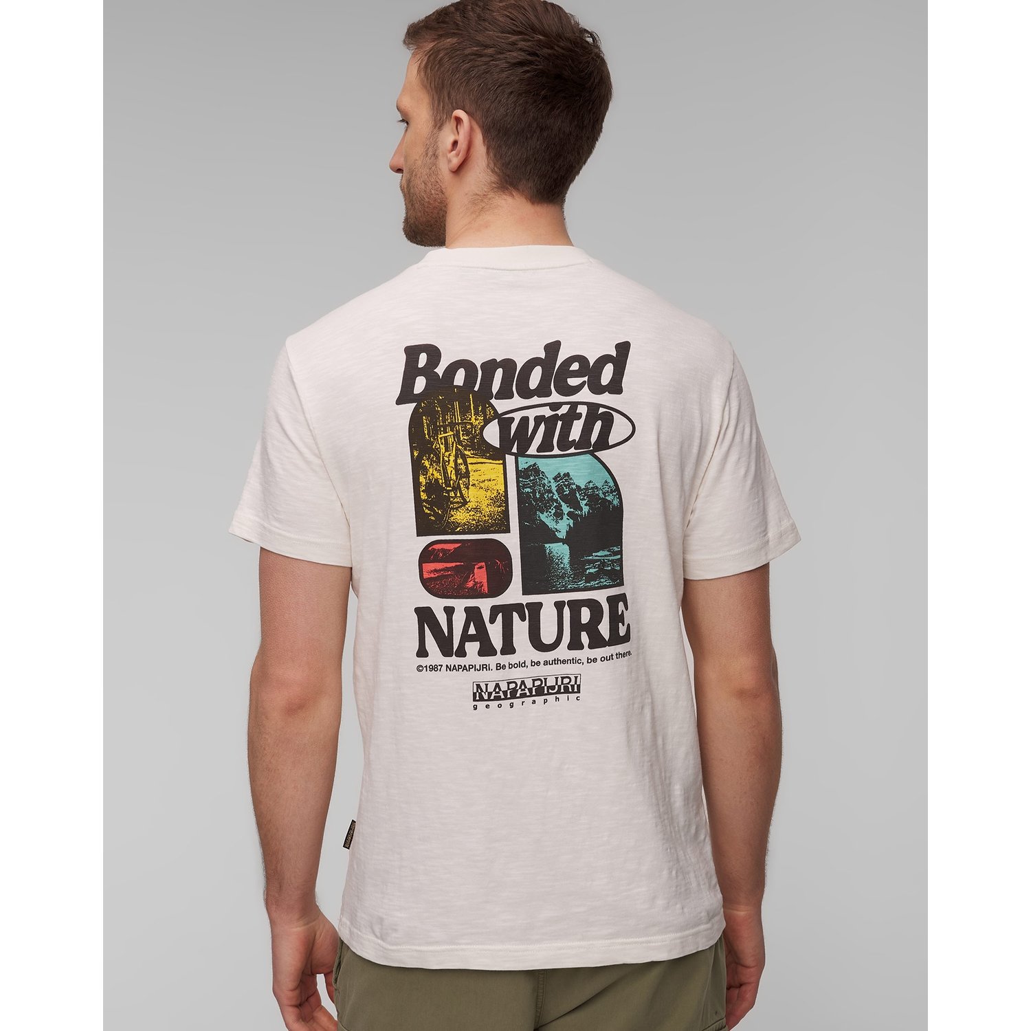 Biały T-shirt Męski Napapijri S-martre