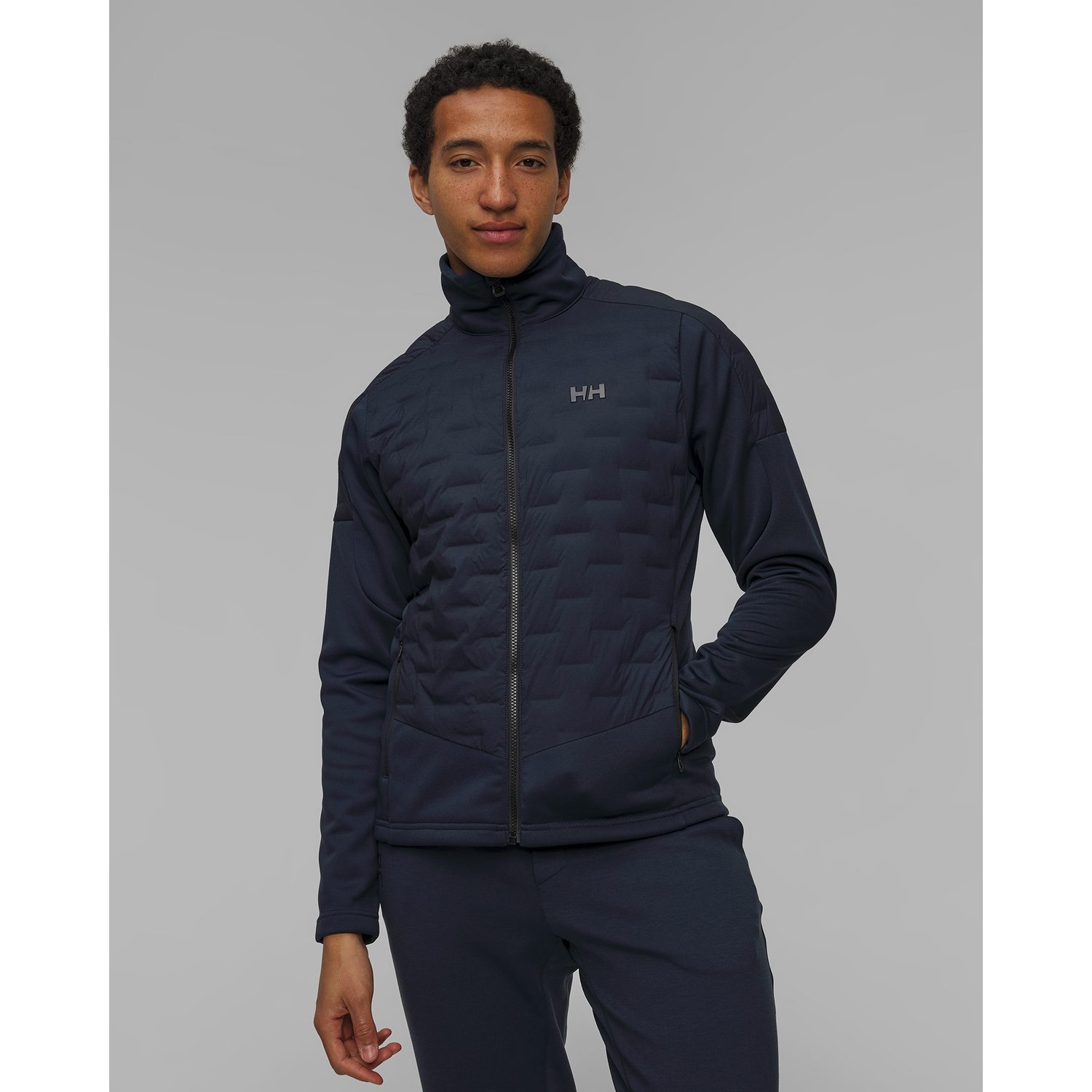 Kurtka Hybrydowa Męska Helly Hansen Hp Hybrid Stretch Insulator Granatowa