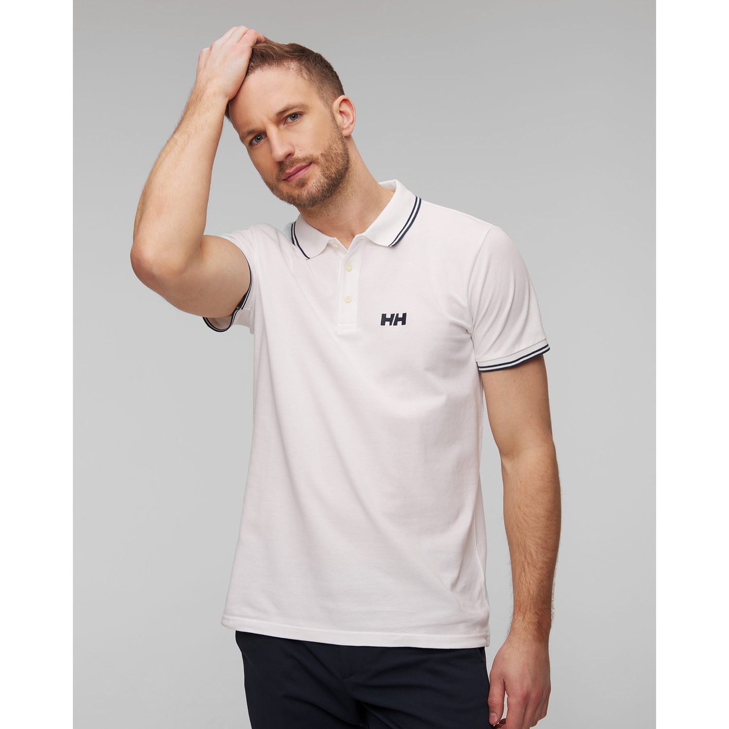 Białe Polo Męskie Helly Hansen Genova Polo