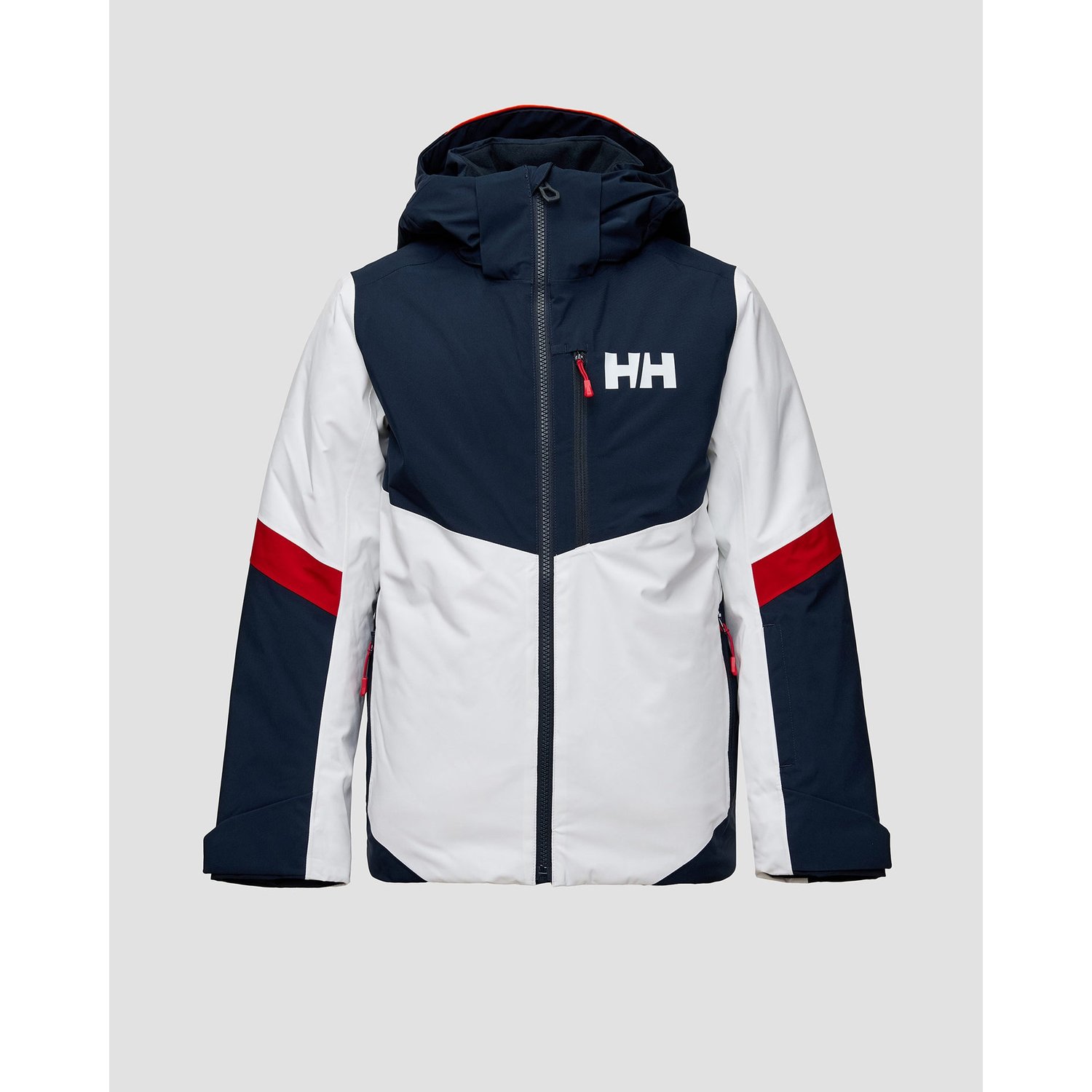 Kurtka Narciarska Dziecięca Helly Hansen Elevate Jacket Granatowo-biała