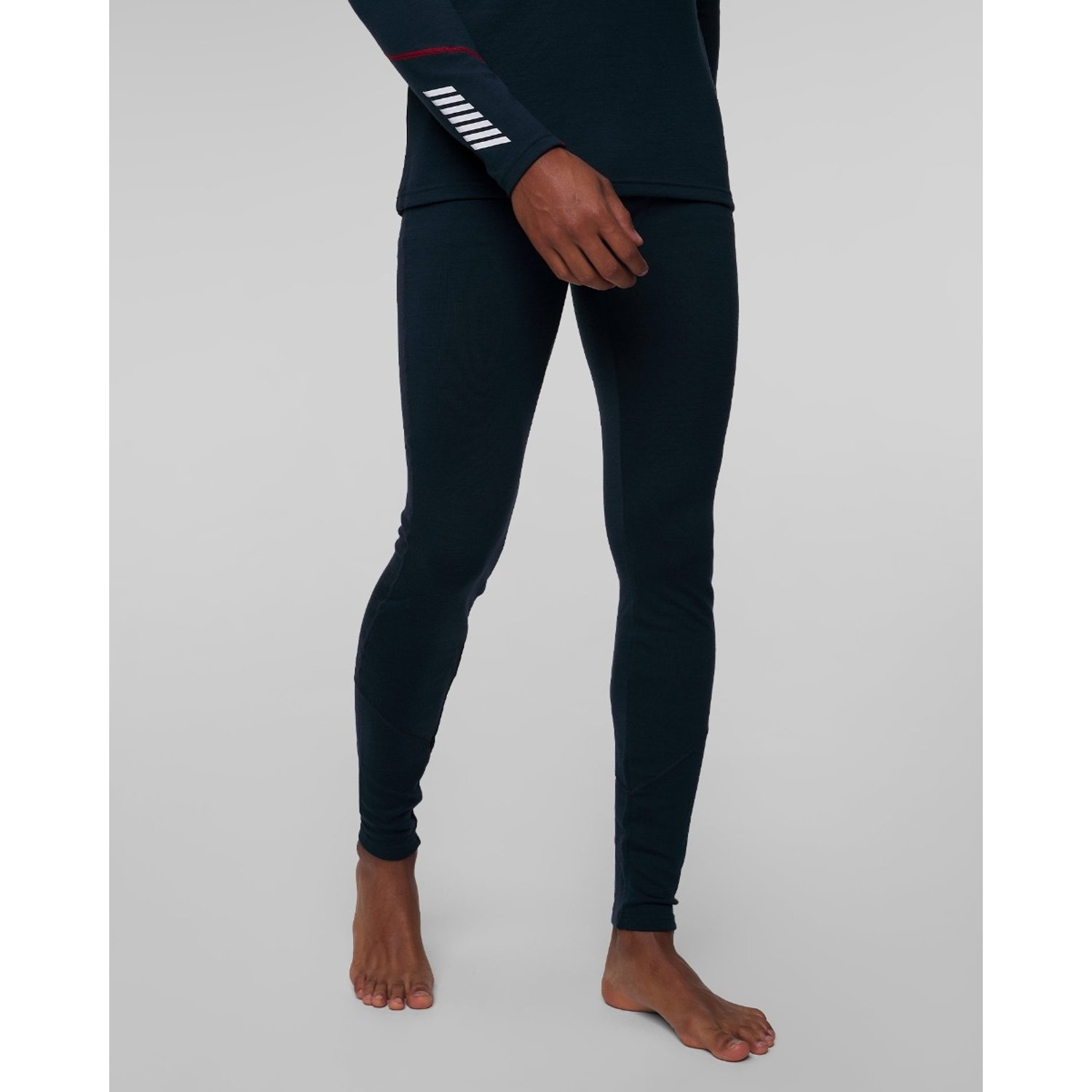 Granatowe Legginsy Termoaktywne Męskie Helly Hansen Lifa Merino Midweight Pant