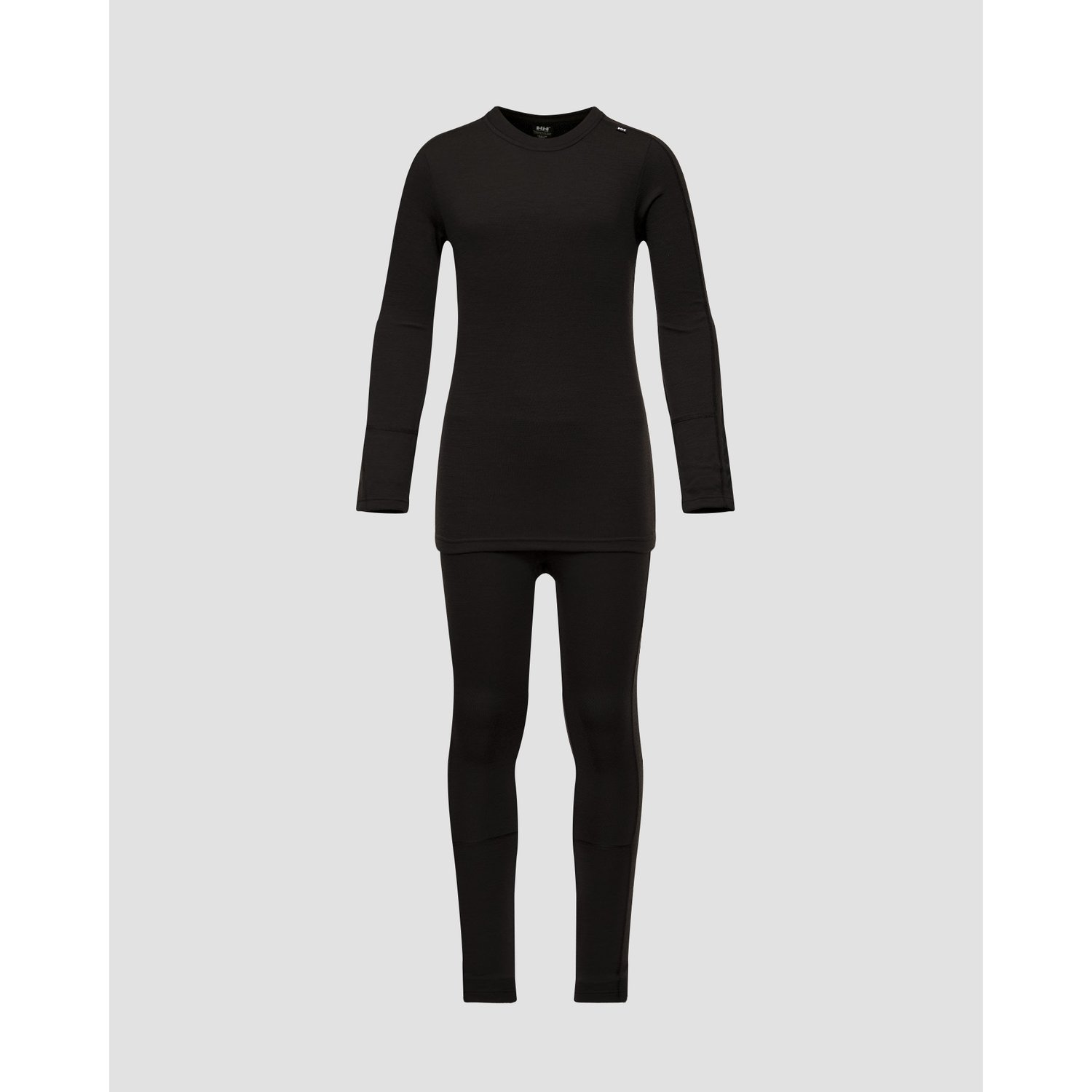 Czarny Zestaw Bielizny Dziecięcej Helly Hansen Lifa Merino Midweight Set