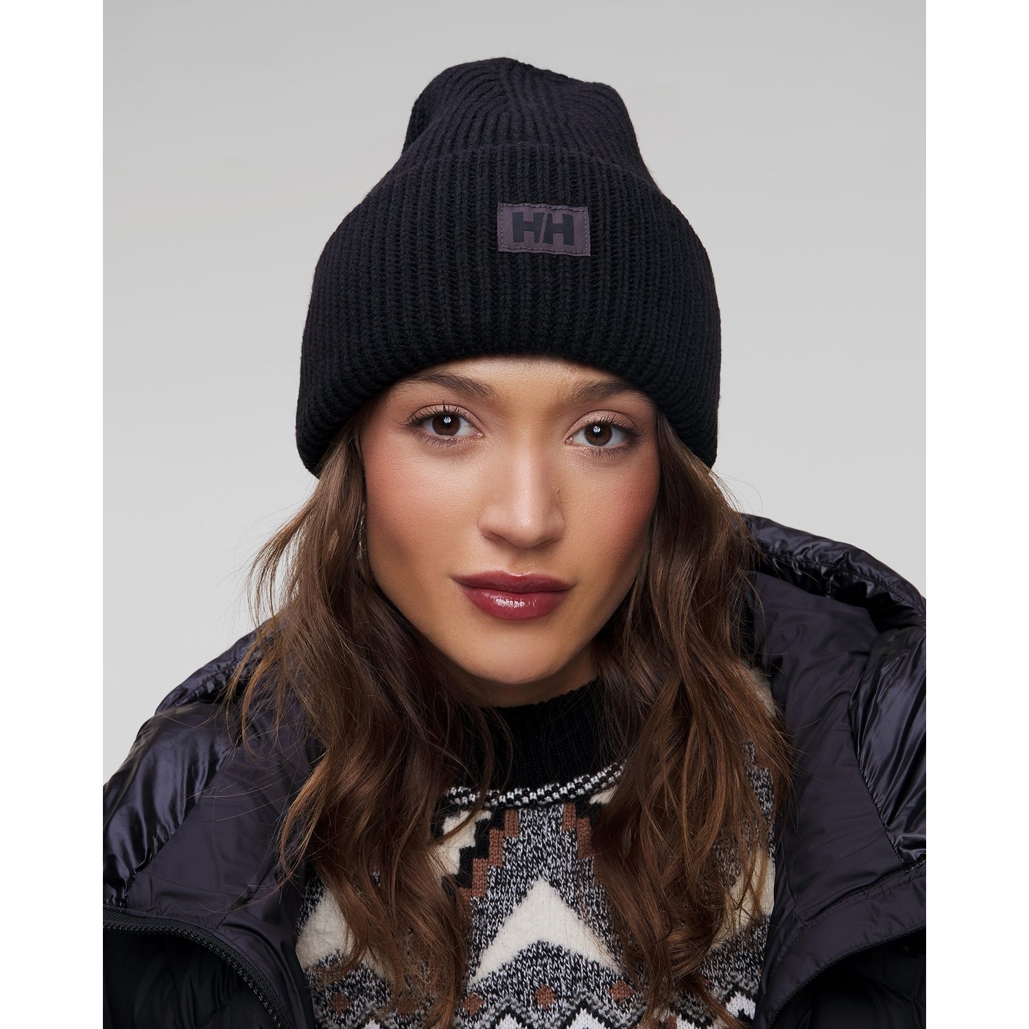 Czarna Czapka Ze ściągaczem Helly Hansen Hh Rib Beanie