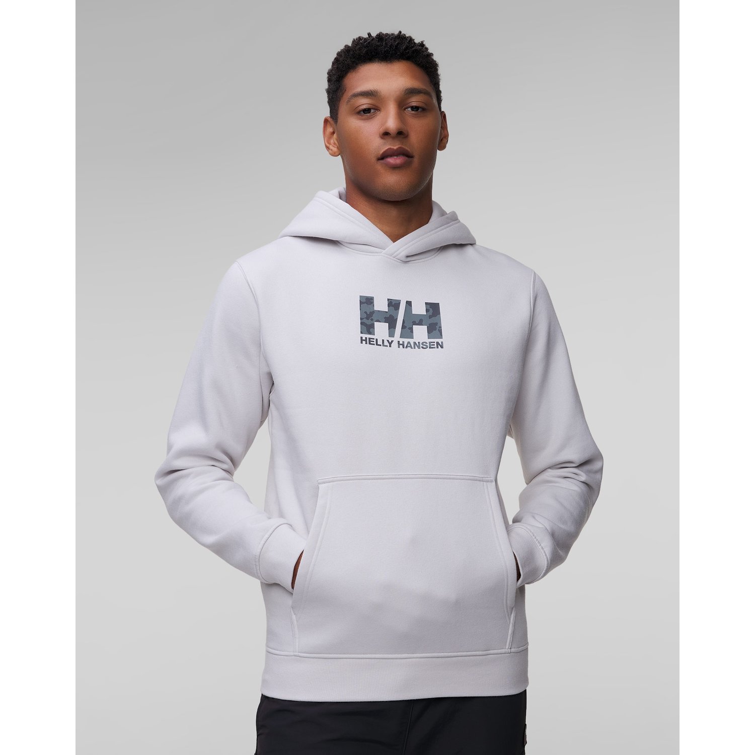 Biała Bluza Męska Helly Hansen Cotton Fleece Graphic Hoodie
