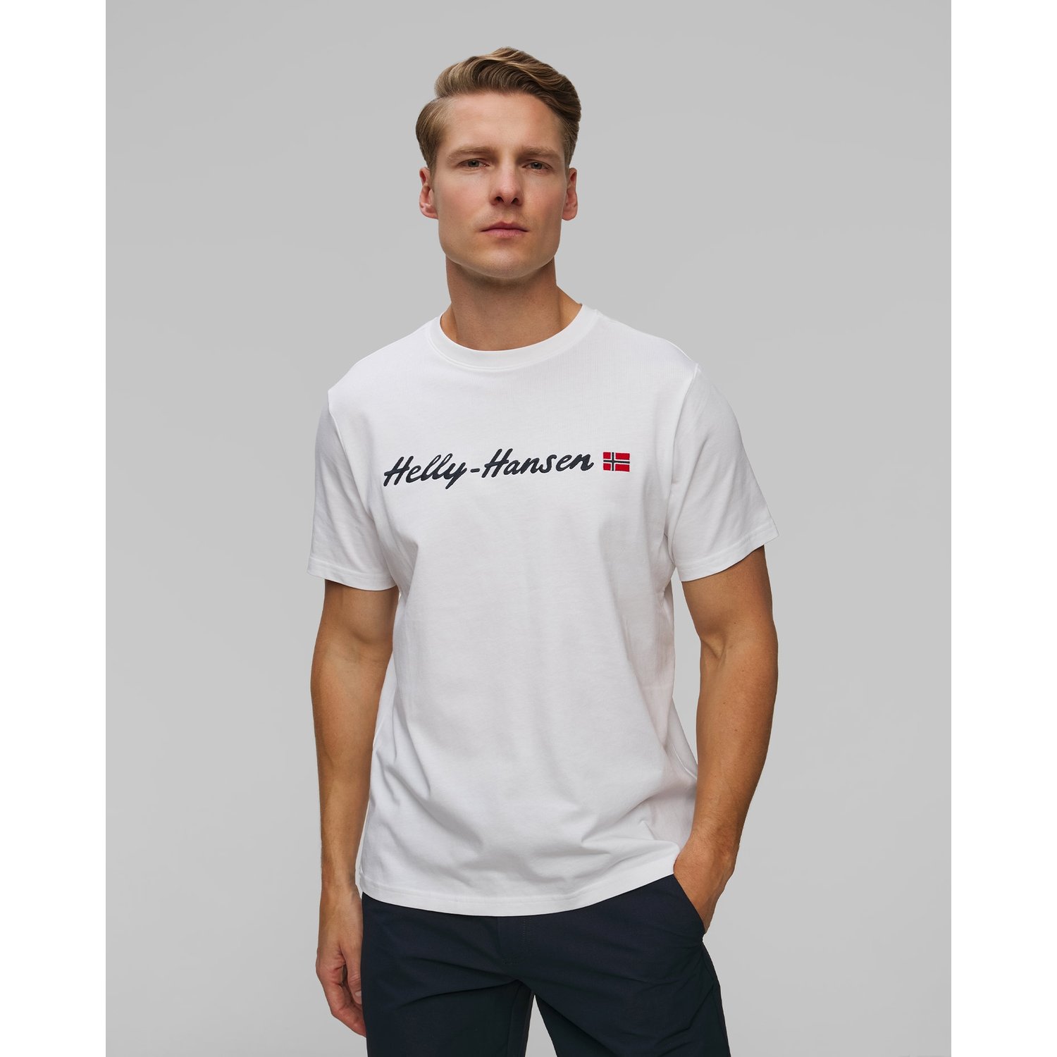 T-shirt Męski Helly Hansen Core Graphic T 2.0 Biały
