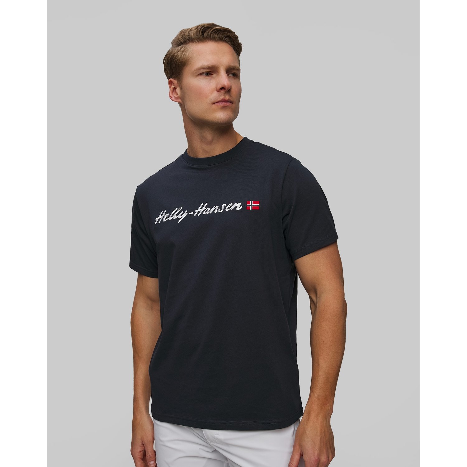 T-shirt Męski Helly Hansen Core Graphic T 2.0 Granatowy
