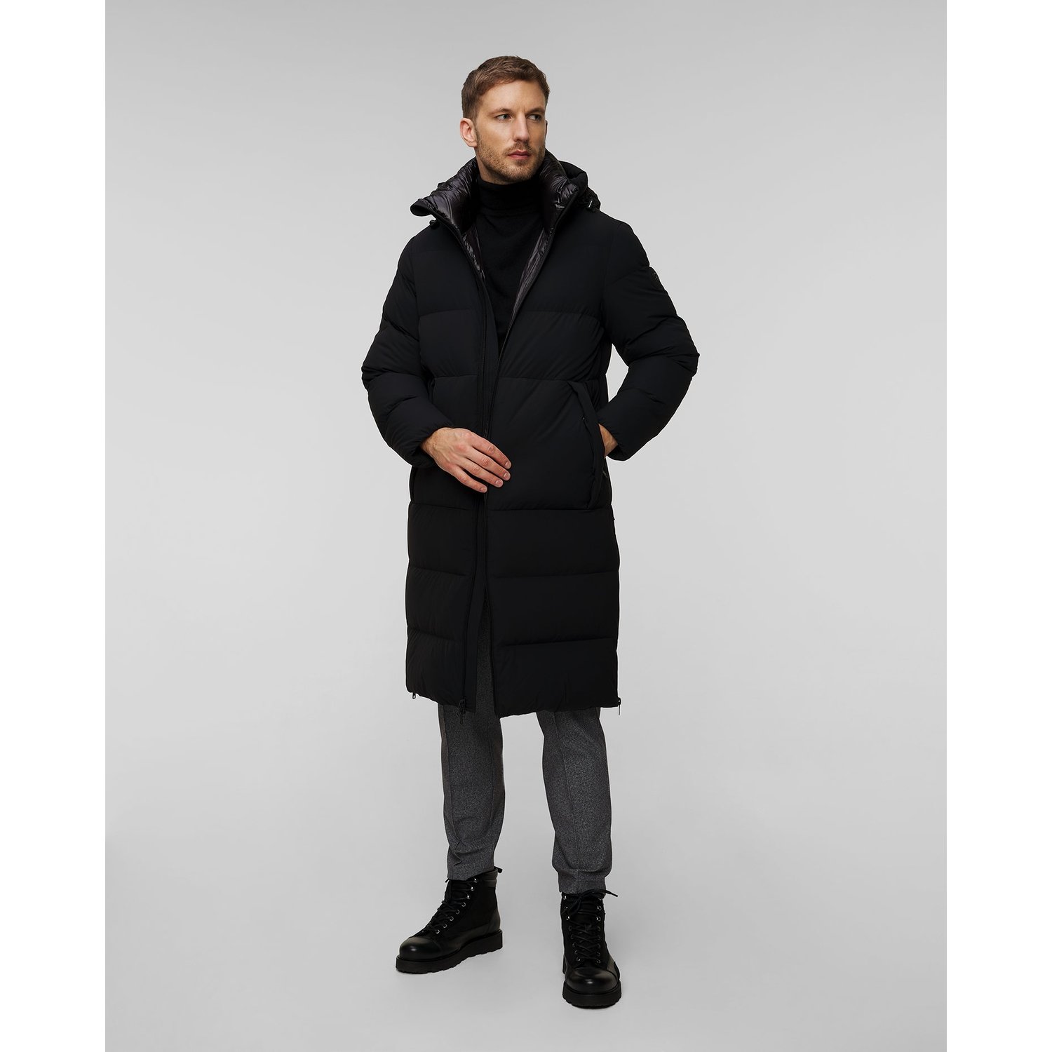 Czarna Kurtka Puchowa Męska Woolrich Sierra Supreme Down Parka