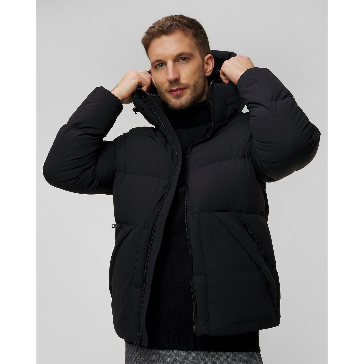 Czarna Kurtka Puchowa Męska Woolrich Sierra Supreme Down Jacket