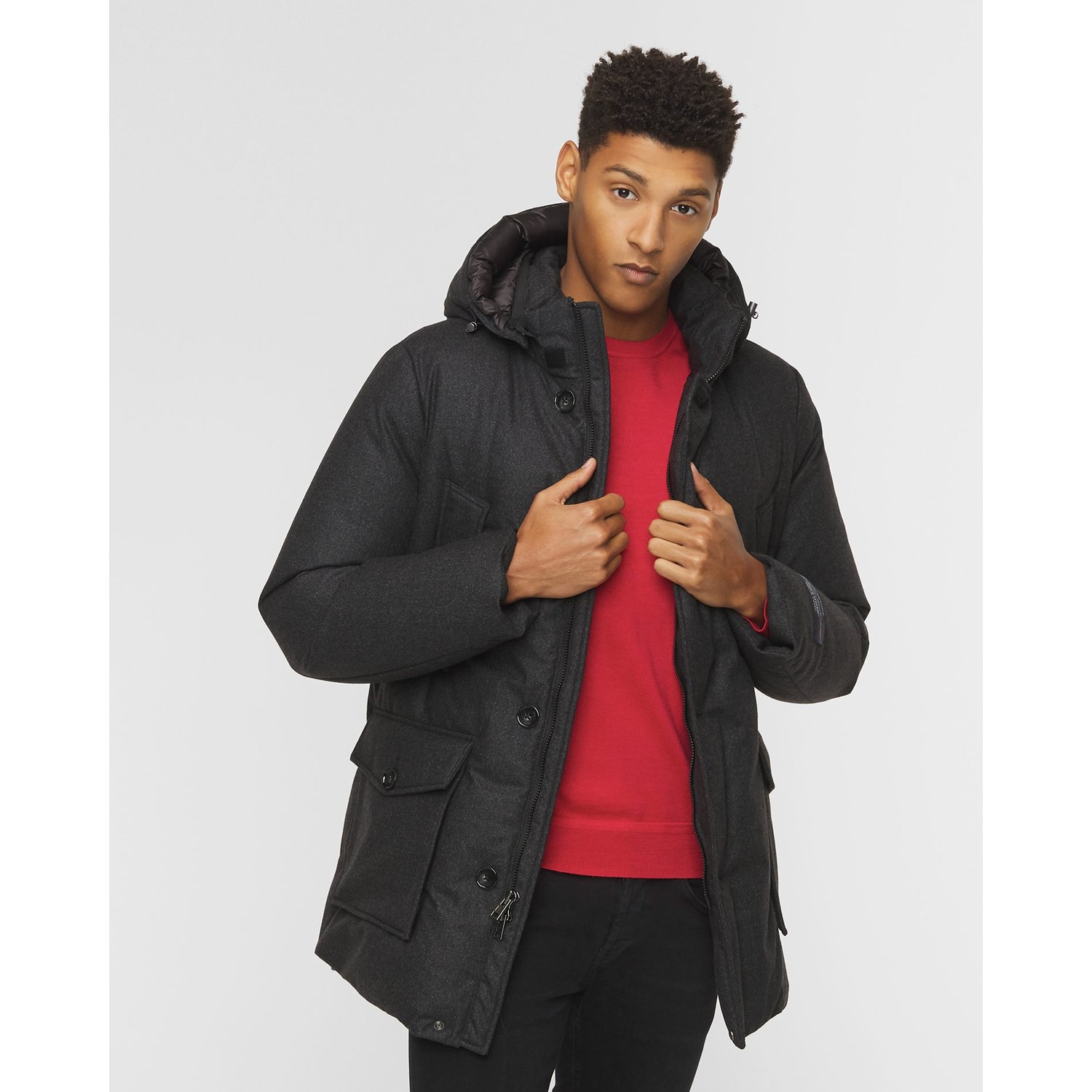Parka Wełniana Woolrich Luxe Nf