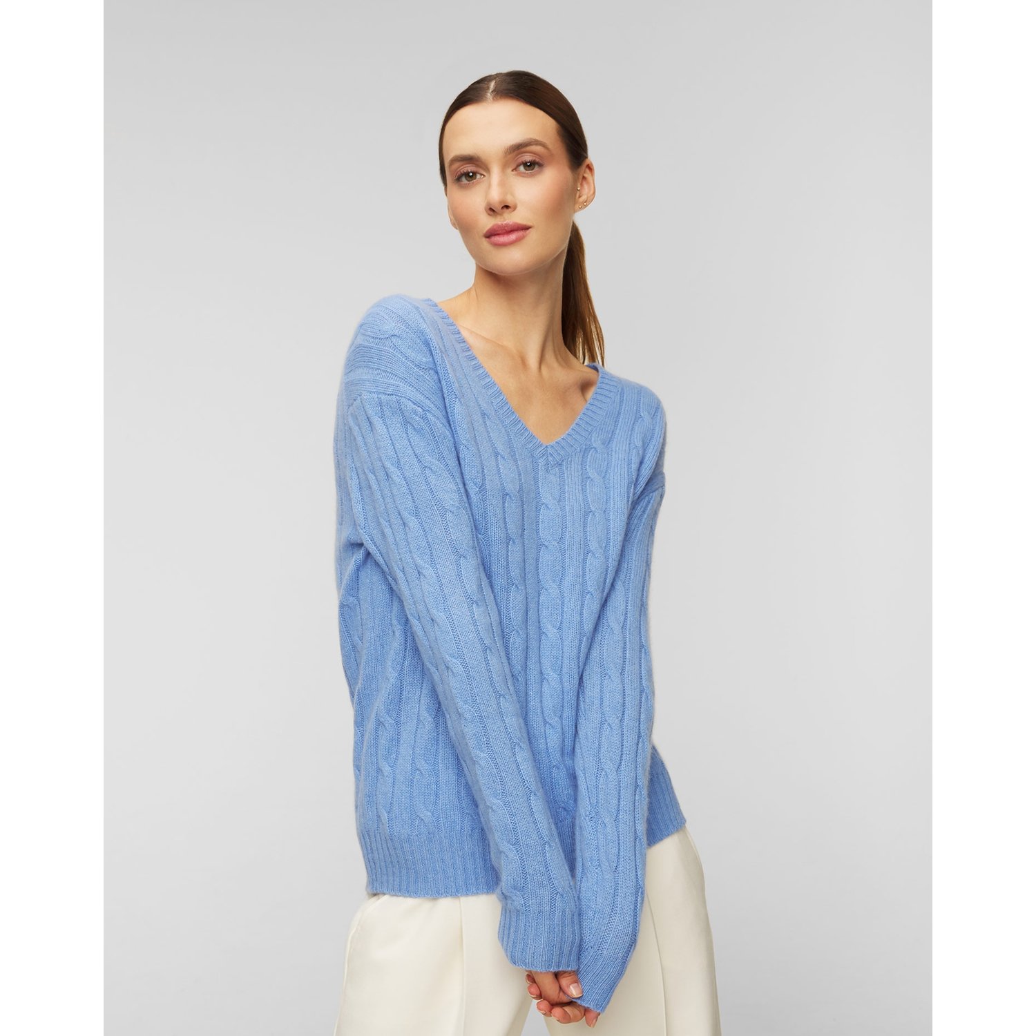 Kaszmirowy Sweter Polo Ralph Lauren Niebieski