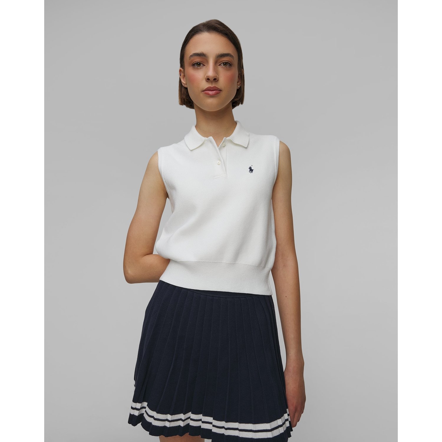 Białe Polo Dzianinowe Damskie Polo Ralph Lauren