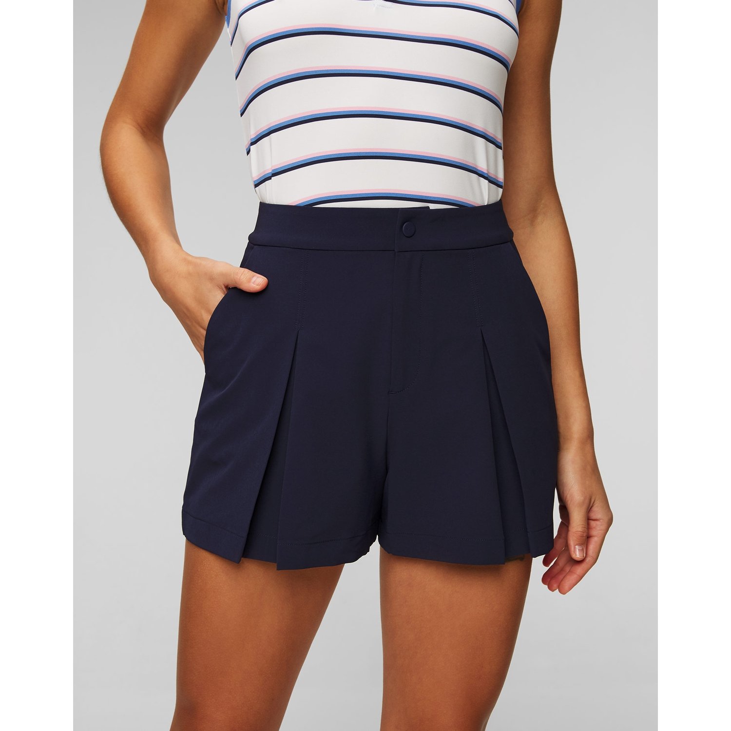 Granatowe Szorty Damskie Ralph Lauren Rlx Golf