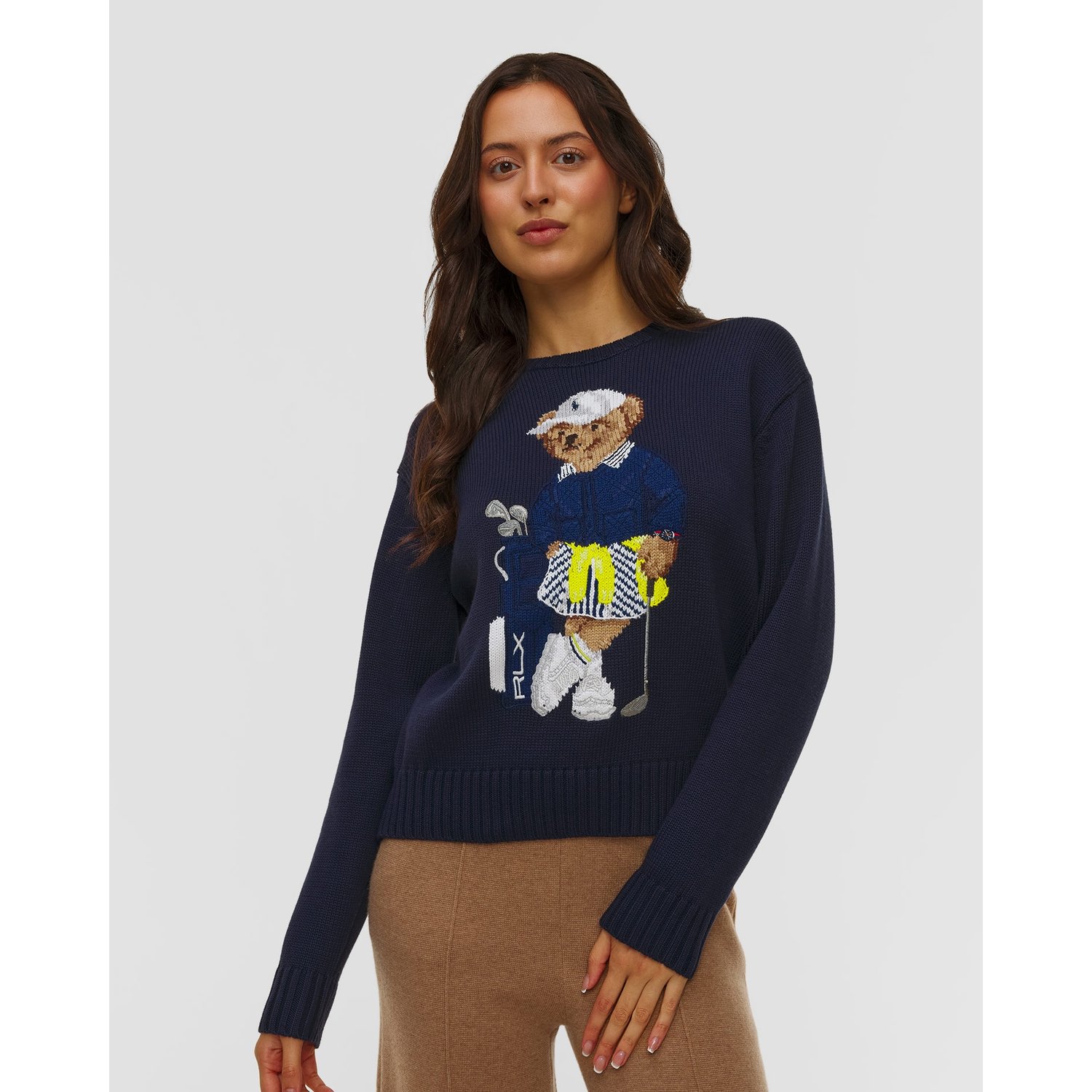 Granatowy Sweter Damski Rlx Ralph Lauren
