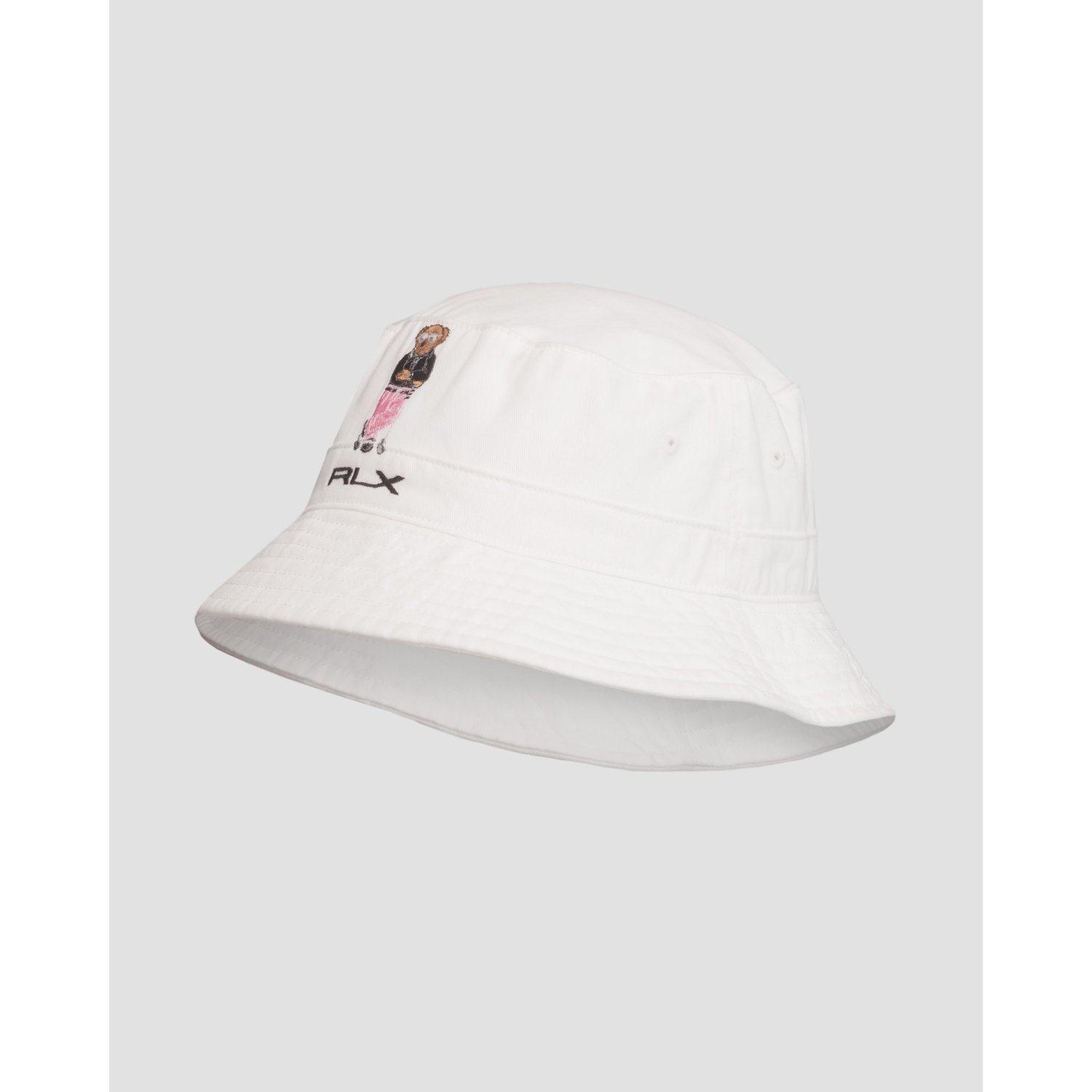 Biały Kapelusz Kubełkowy Męski Ralph Lauren Rlx Golf