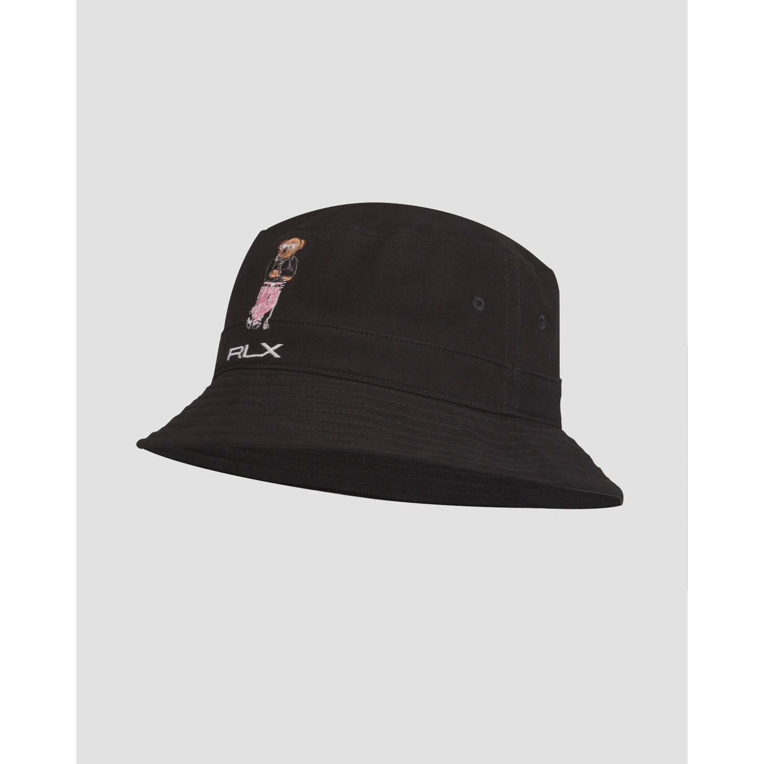 Czarny Kapelusz Kubełkowy Męski Ralph Lauren Rlx Golf