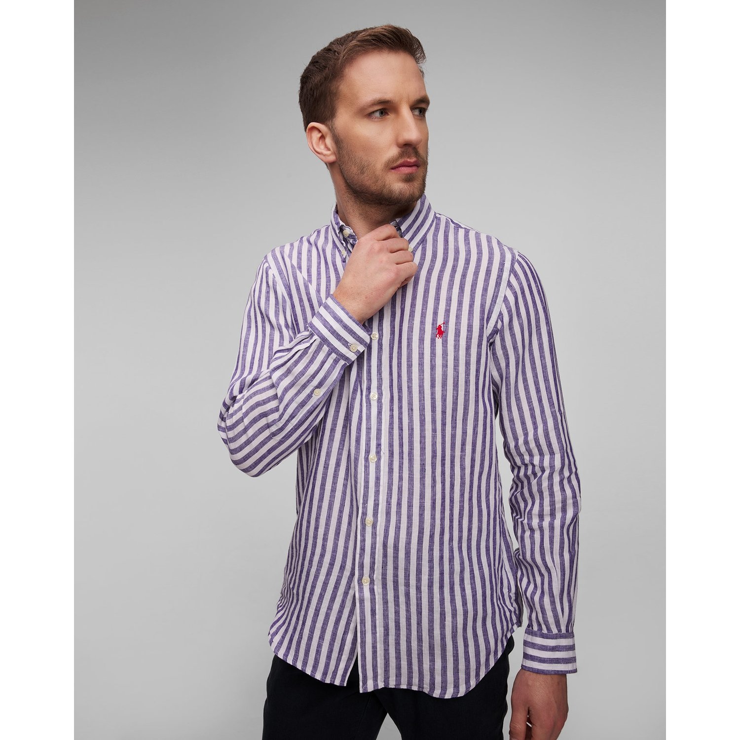 Koszula Lniana Męska Polo Ralph Lauren