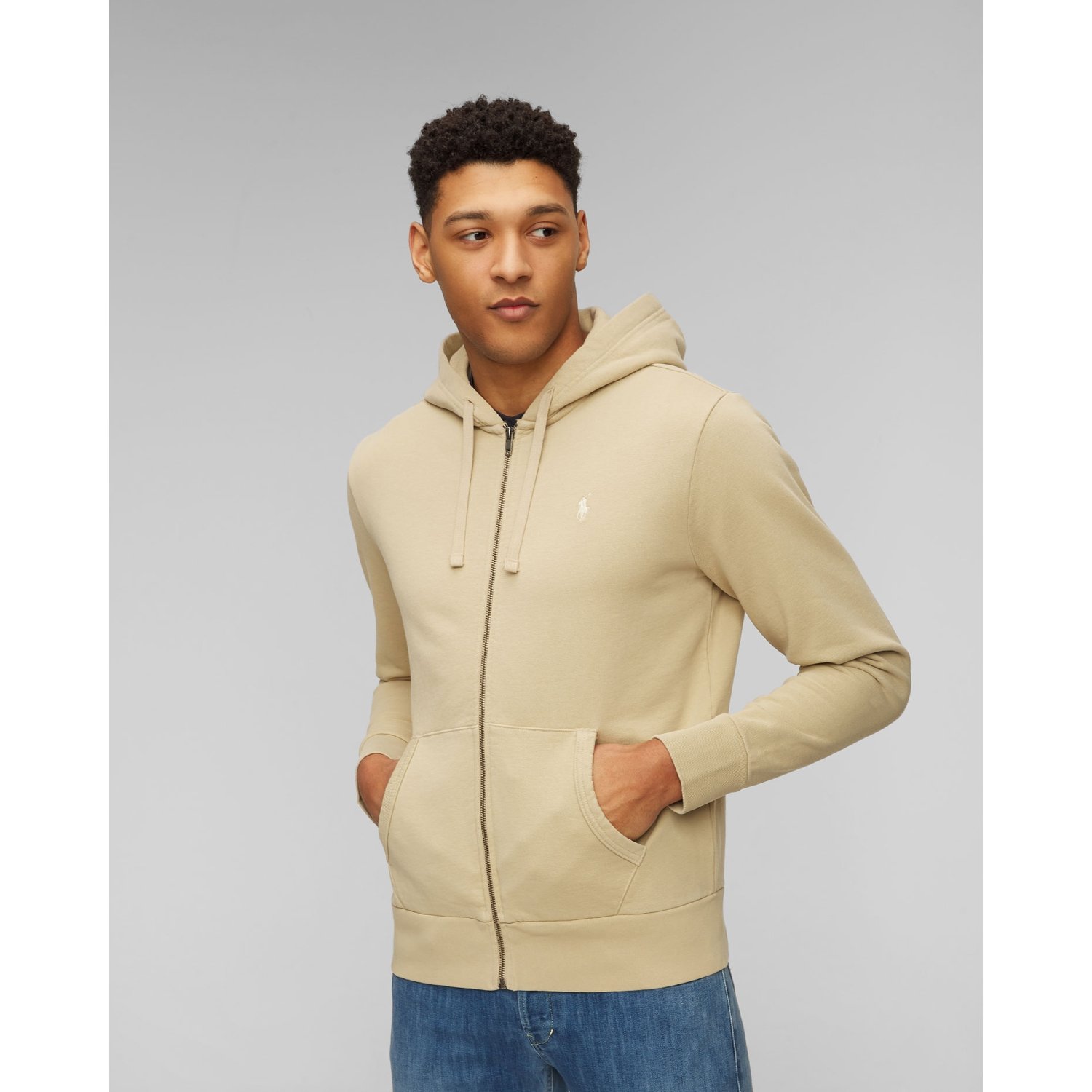 Beżowa Bluza Z Kapturem Męska Polo Ralph Lauren