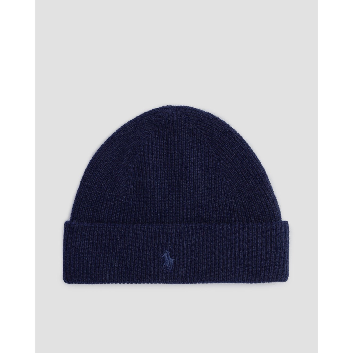 Granatowa Czapka Z Kaszmiru Męska Polo Ralph Lauren