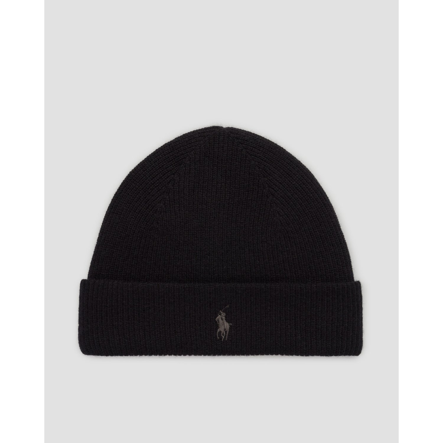 Czarna Czapka Z Kaszmiru Męska Polo Ralph Lauren