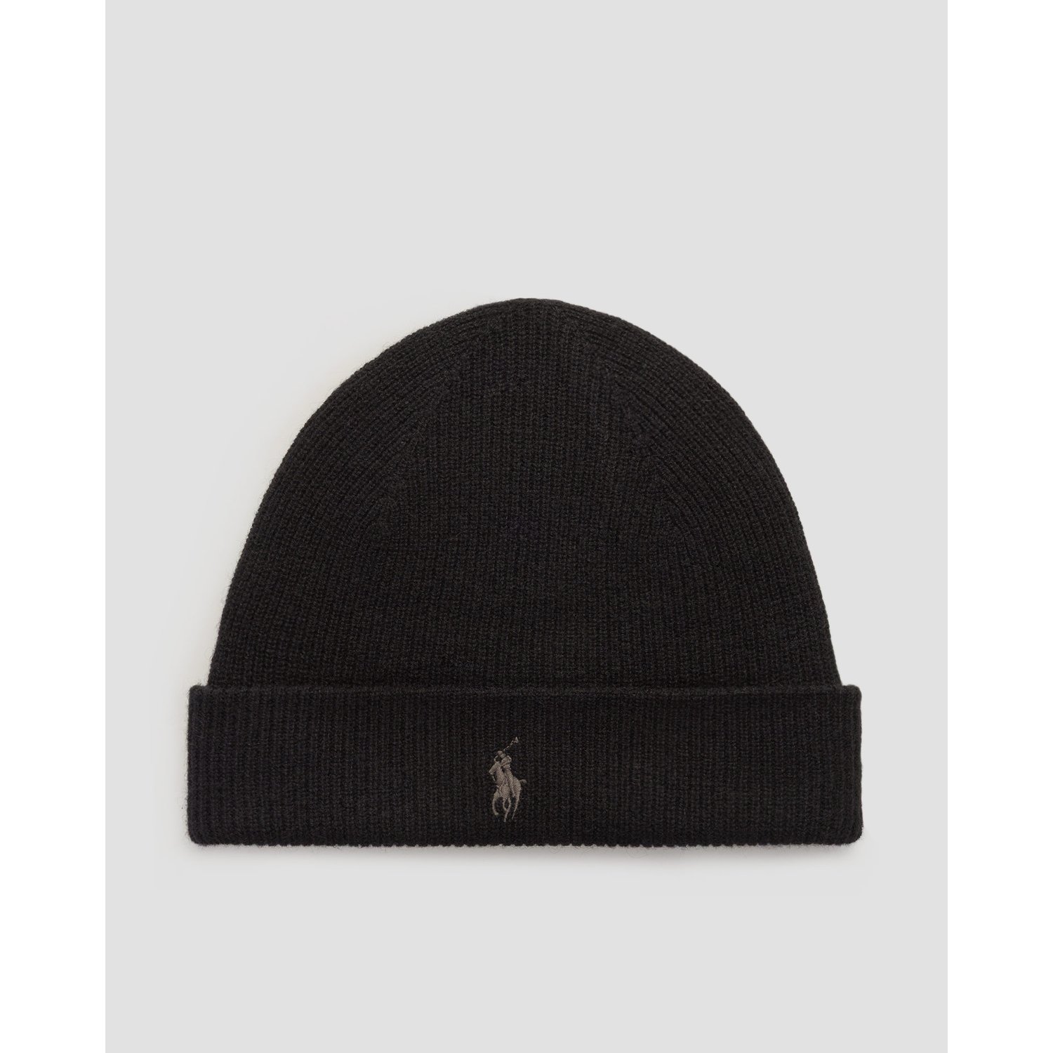 Czarna Czapka Z Kaszmiru Męska Polo Ralph Lauren