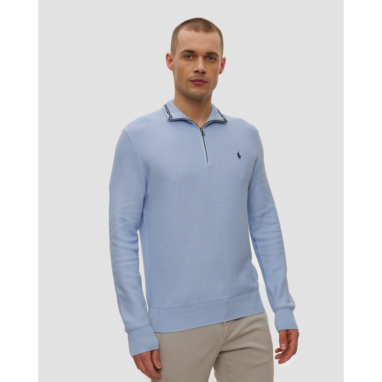 Niebieski Sweter Męski Polo Ralph Lauren