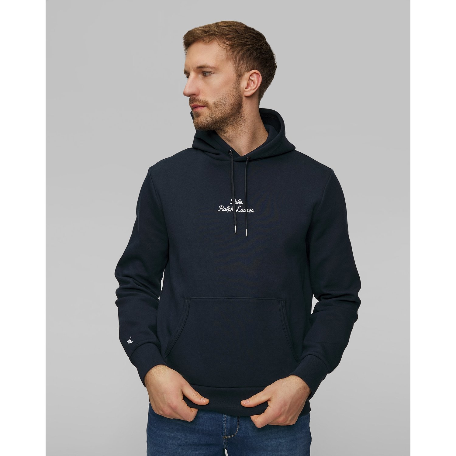 Granatowa Bluza Z Kapturem Męska Polo Ralph Lauren