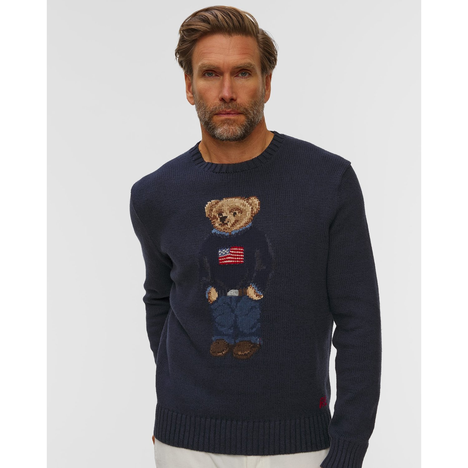 Granatowy Sweter Męski Polo Ralph Lauren