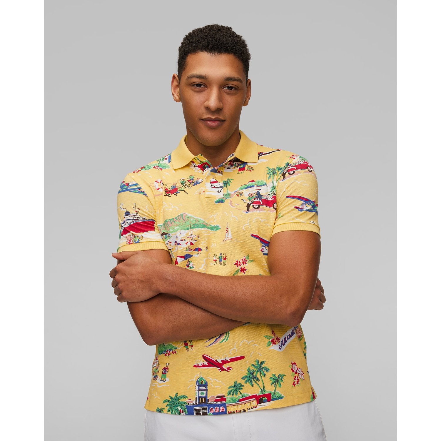 Żółte Polo Męskie Polo Ralph Lauren