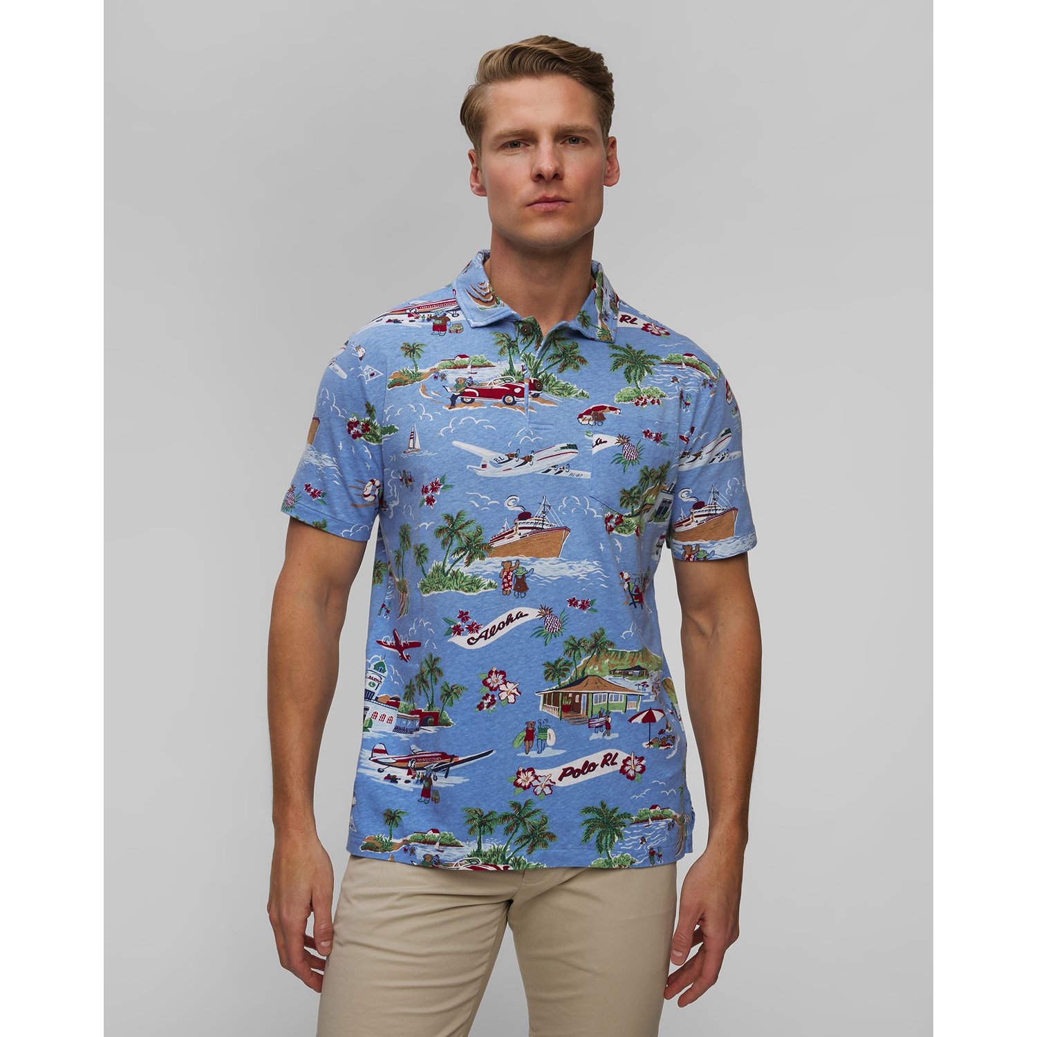 Lniane Polo Męskie Polo Ralph Lauren