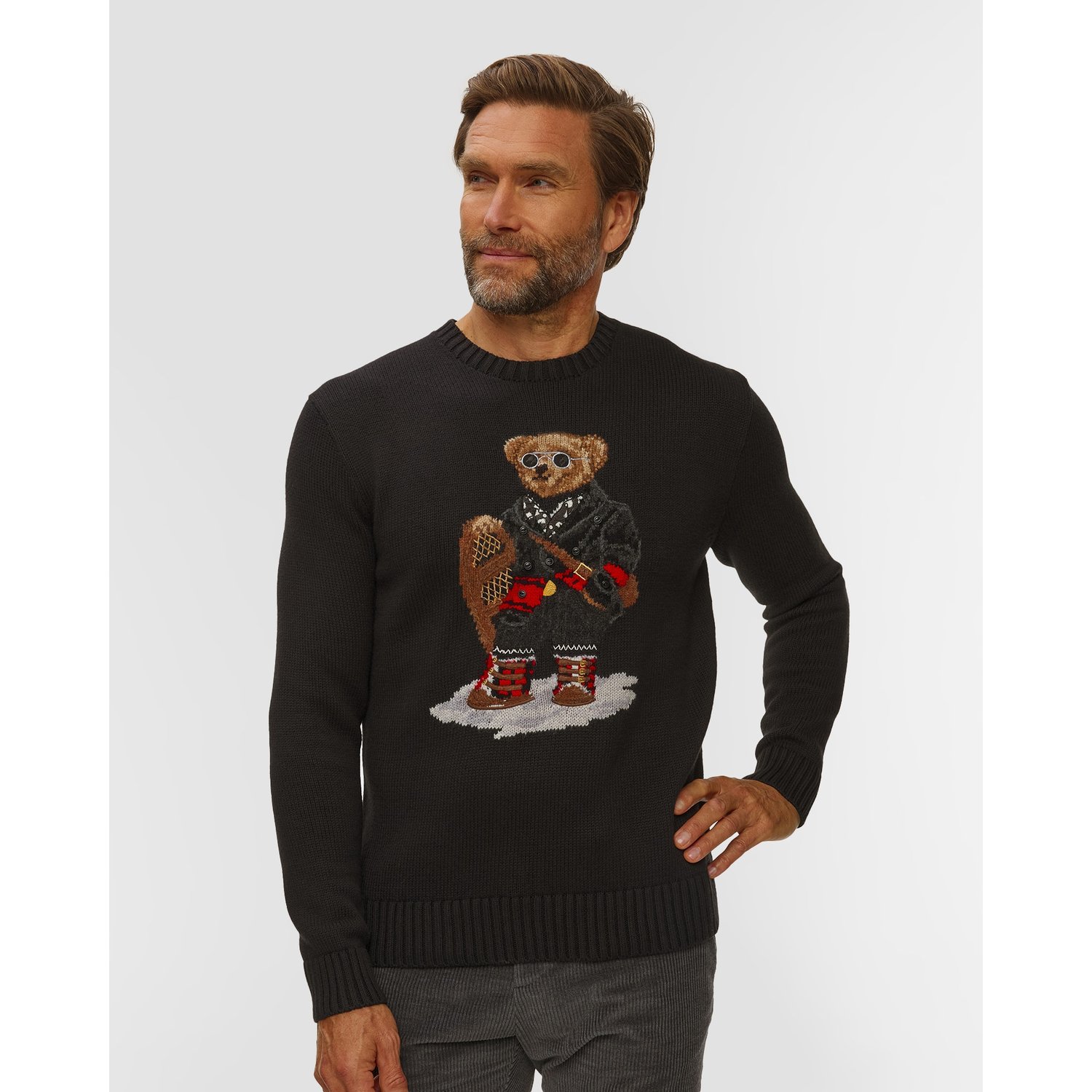 Czarny Sweter Męski Polo Ralph Lauren