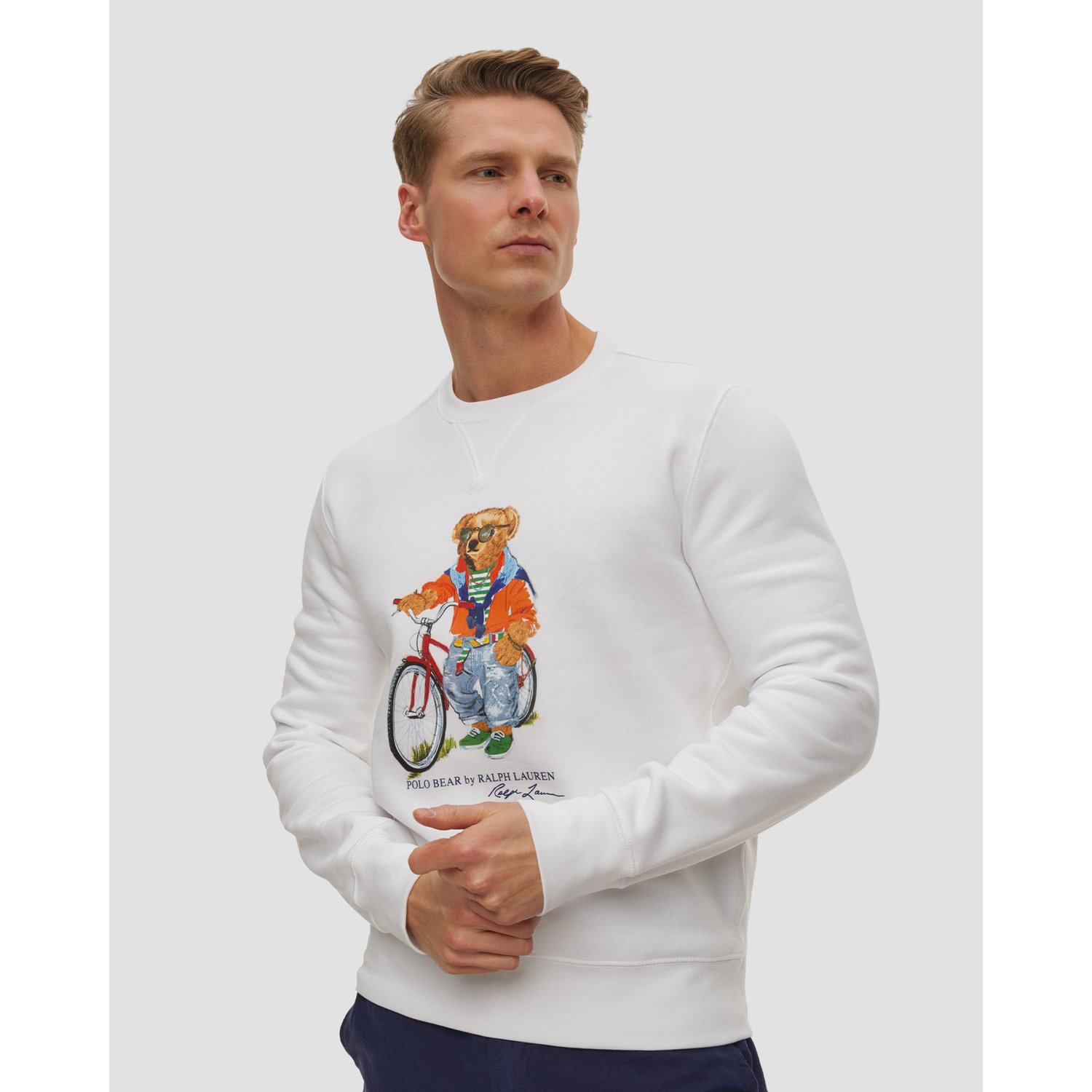 Biała Bluza Męska Polo Ralph Lauren