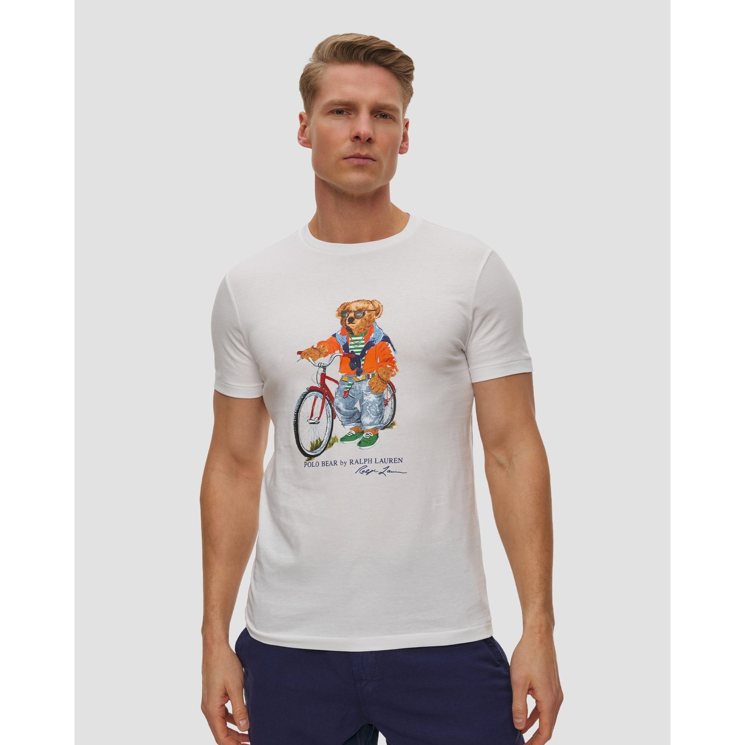 Biały T-shirt Męski Polo Ralph Lauren