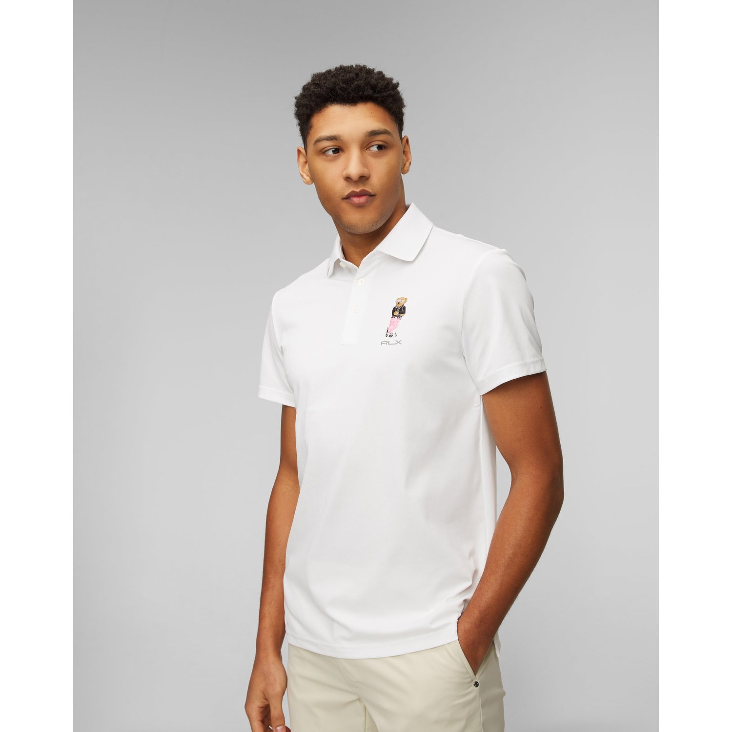 Białe Polo Męskie Ralph Lauren Rlx Golf