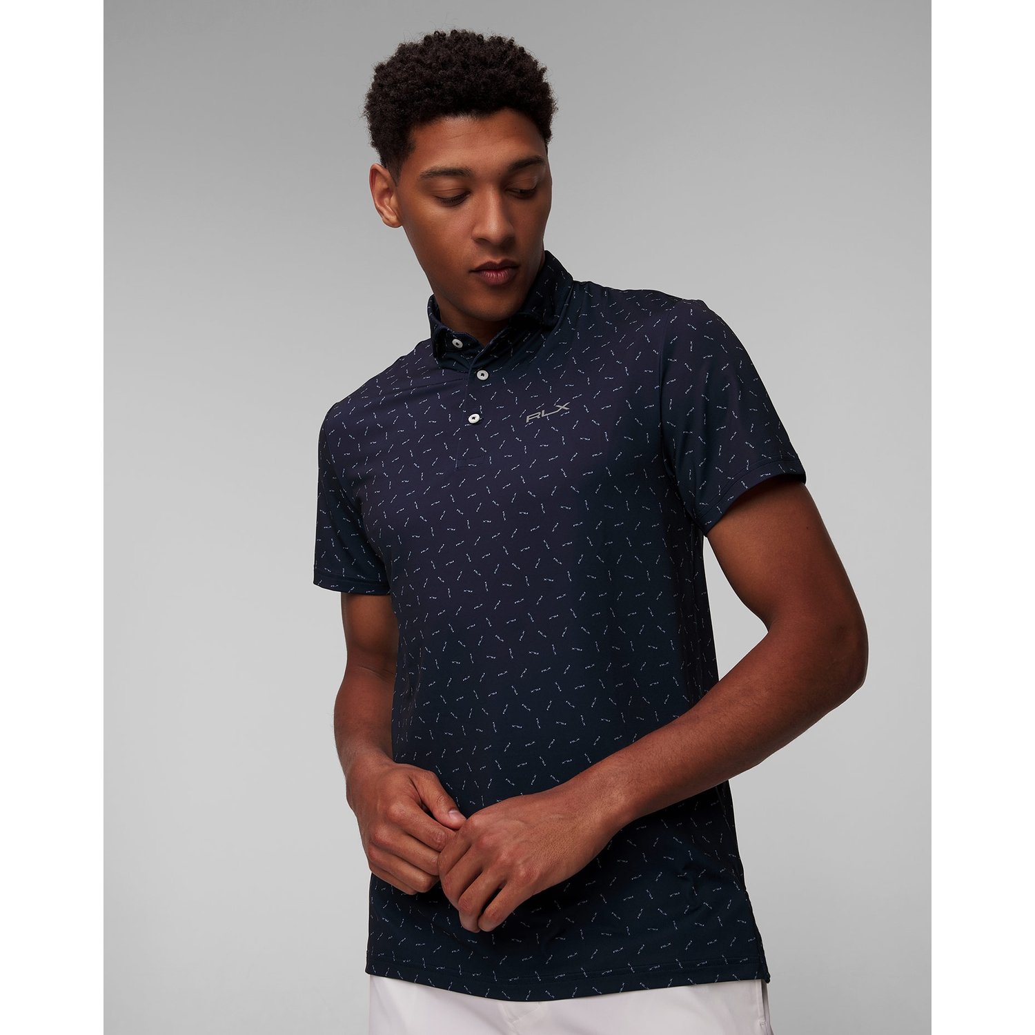 Granatowe Polo Męskie Ralph Lauren Rlx Golf