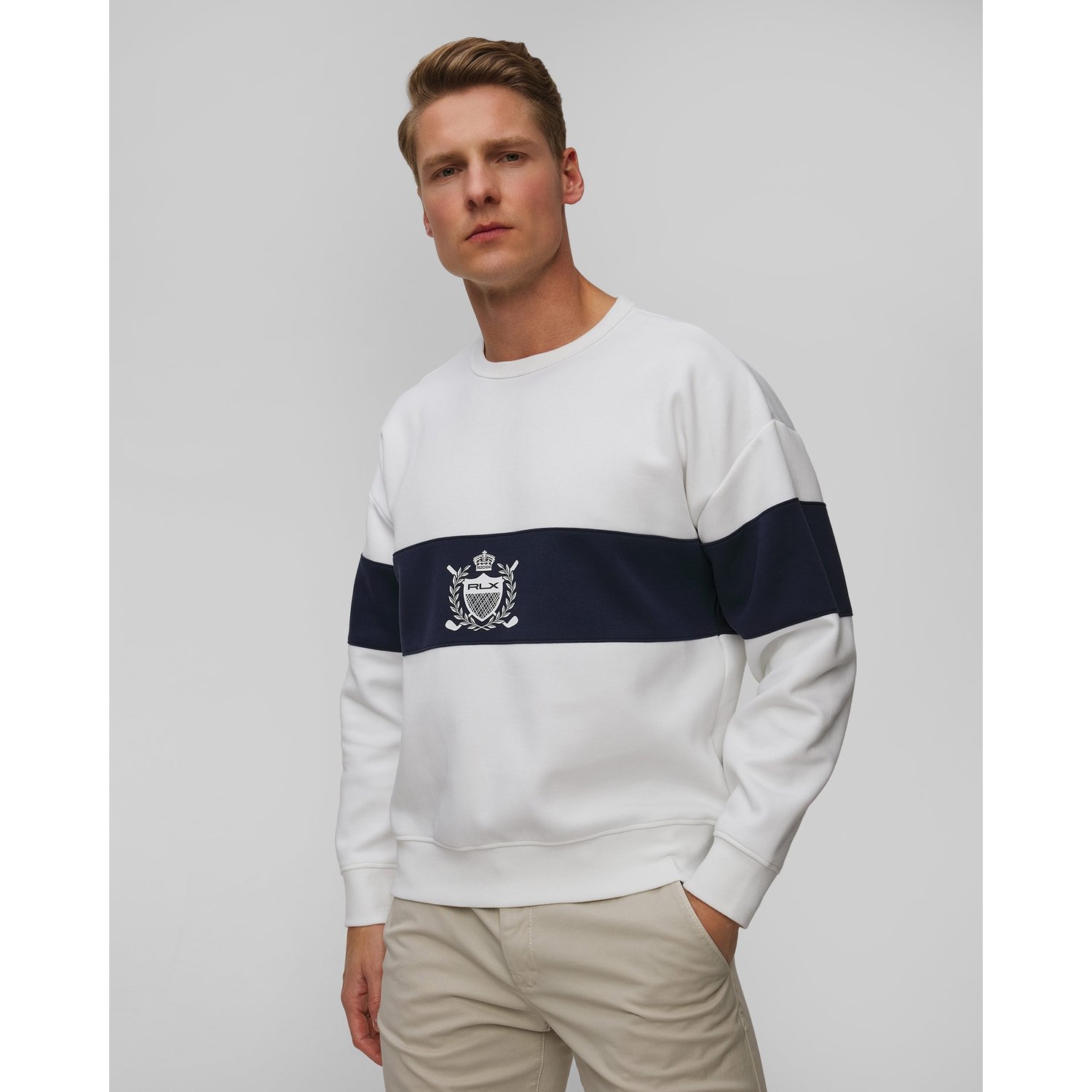 Biała Bluza Męska Ralph Lauren Rlx Golf
