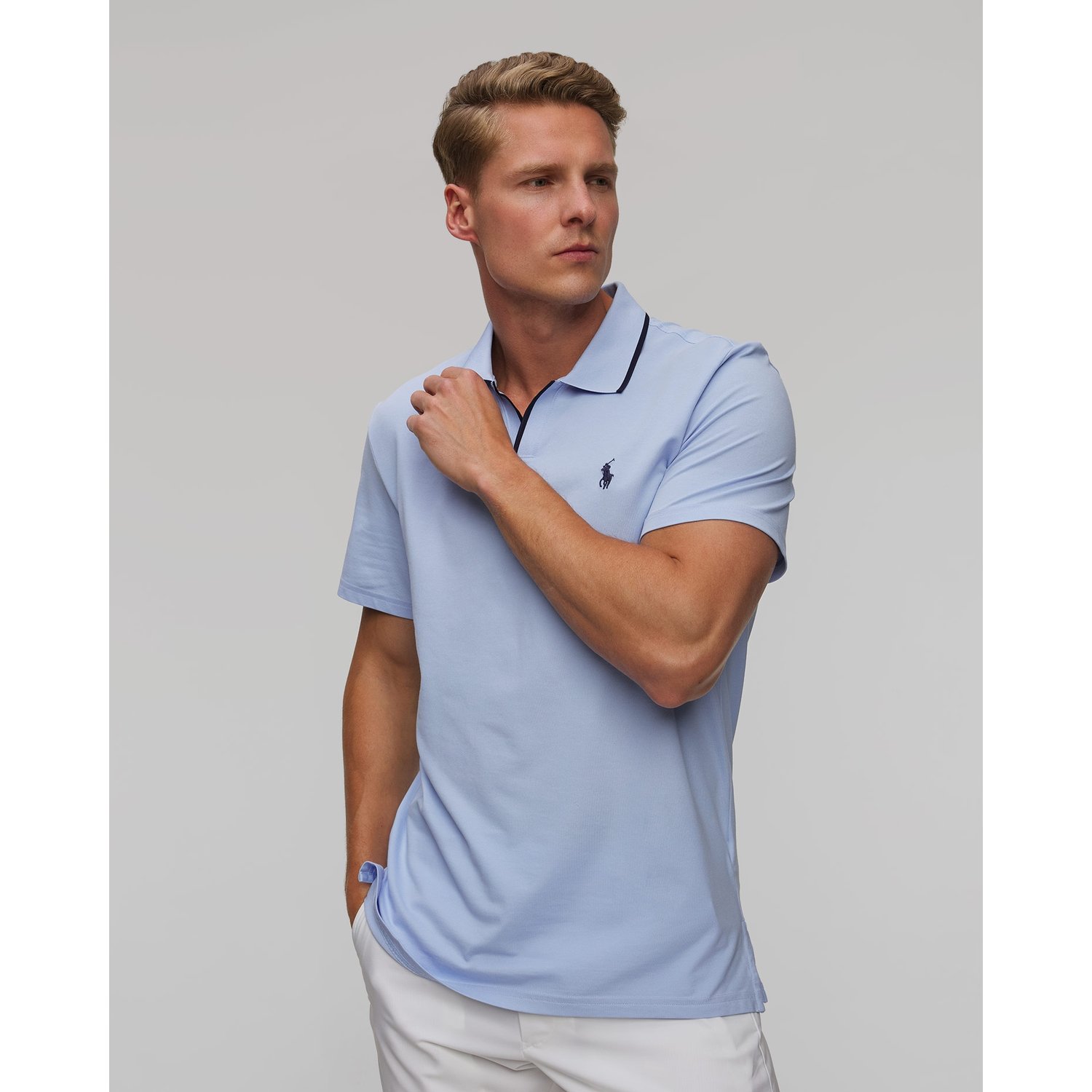 Granatowe Polo Męskie Ralph Lauren Rlx Golf
