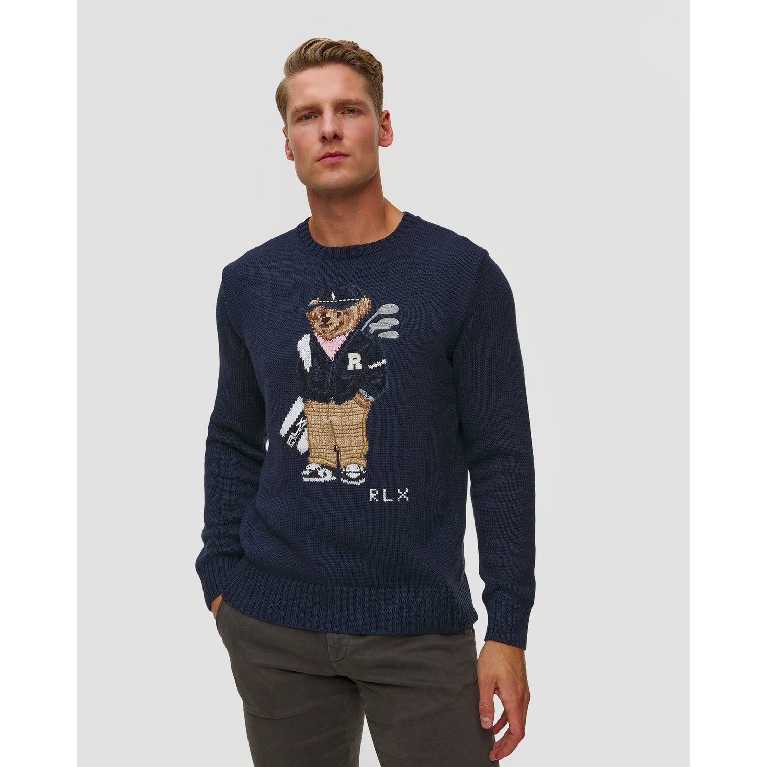 Granatowy Sweter Męski Rlx Ralph Lauren