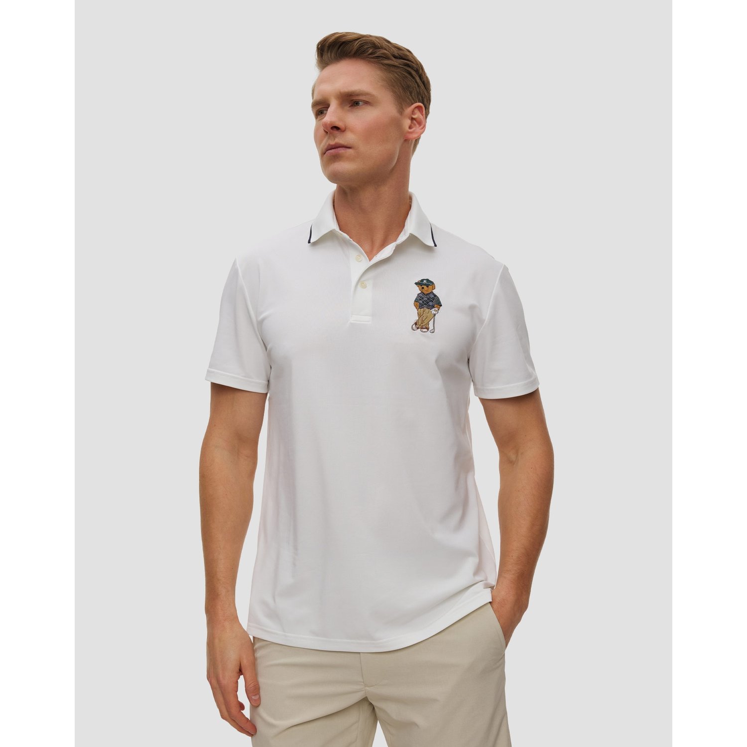Białe Polo Męskie Rlx Ralph Lauren