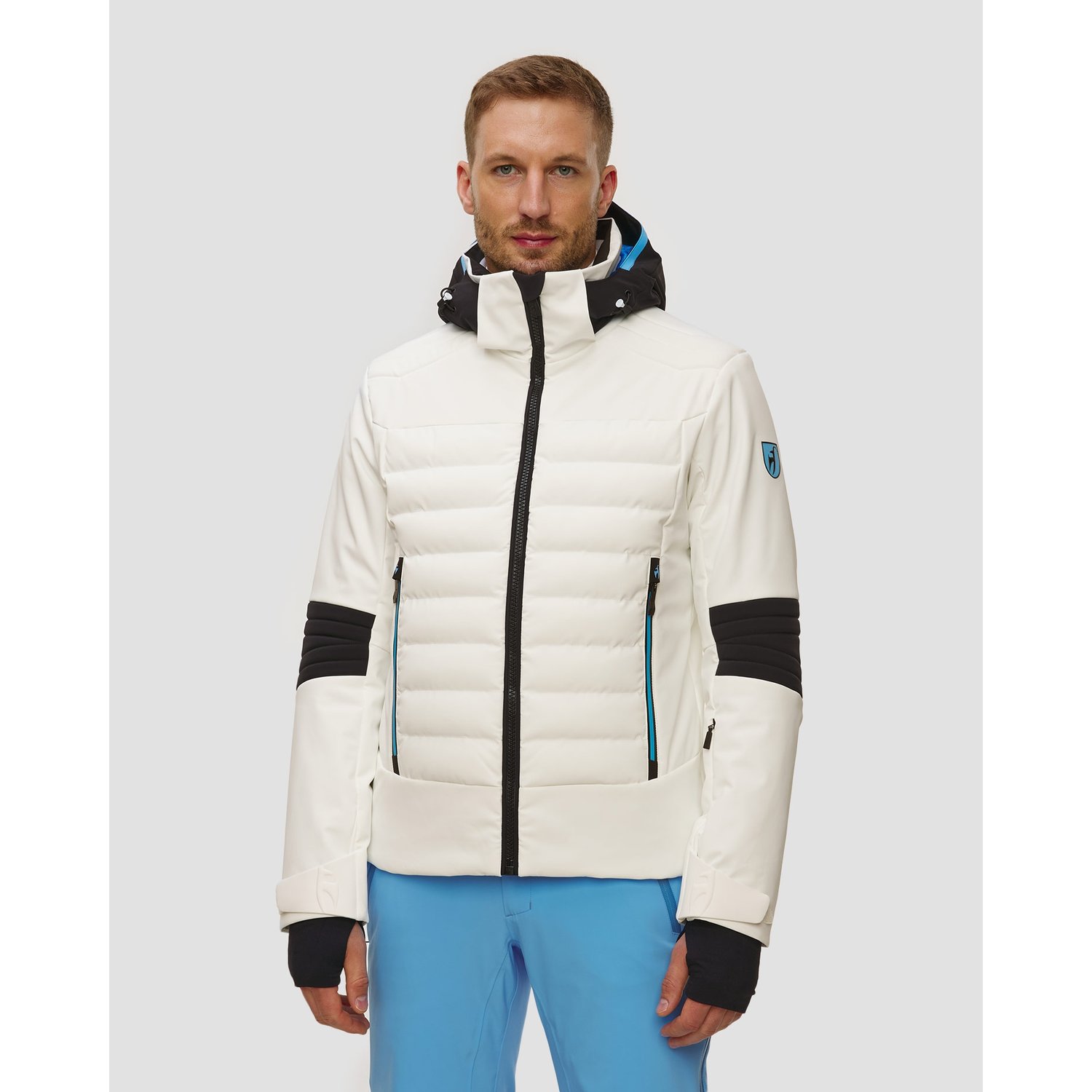 Biała Kurtka Narciarska Męska Toni Sailer Matti