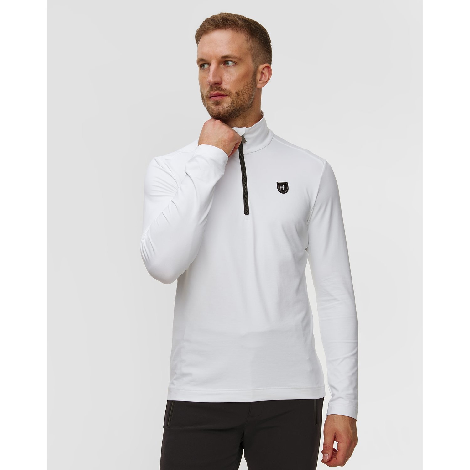 Biały Golf Narciarski Męski Toni Sailer Brendan