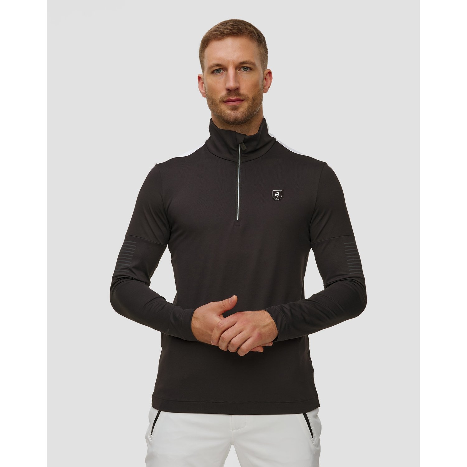 Czarny Golf Narciarski Męski Toni Sailer Victor