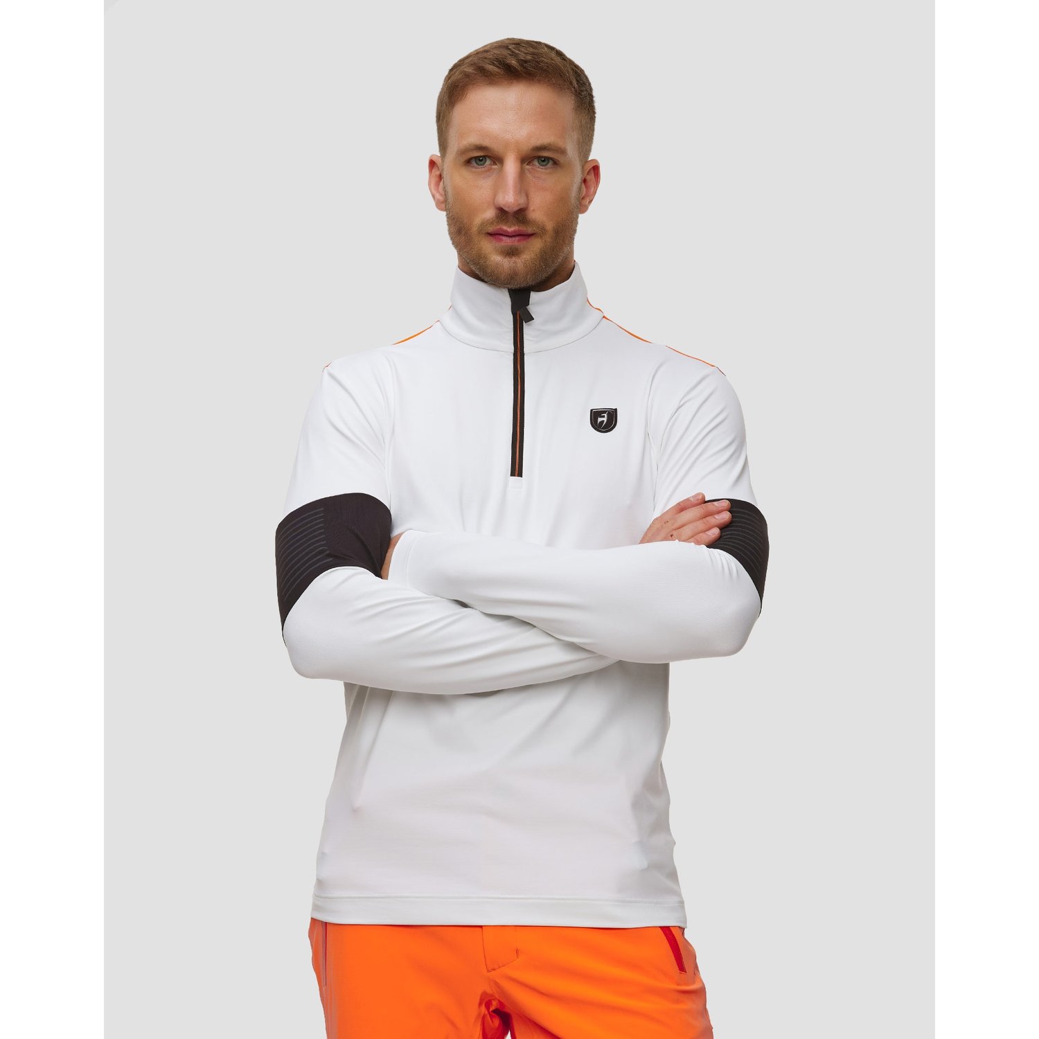 Biały Golf Narciarski Męski Toni Sailer Victor