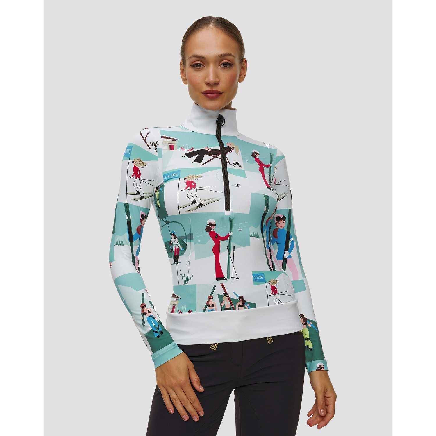 Golf Narciarski Damski Toni Sailer Wieka Print
