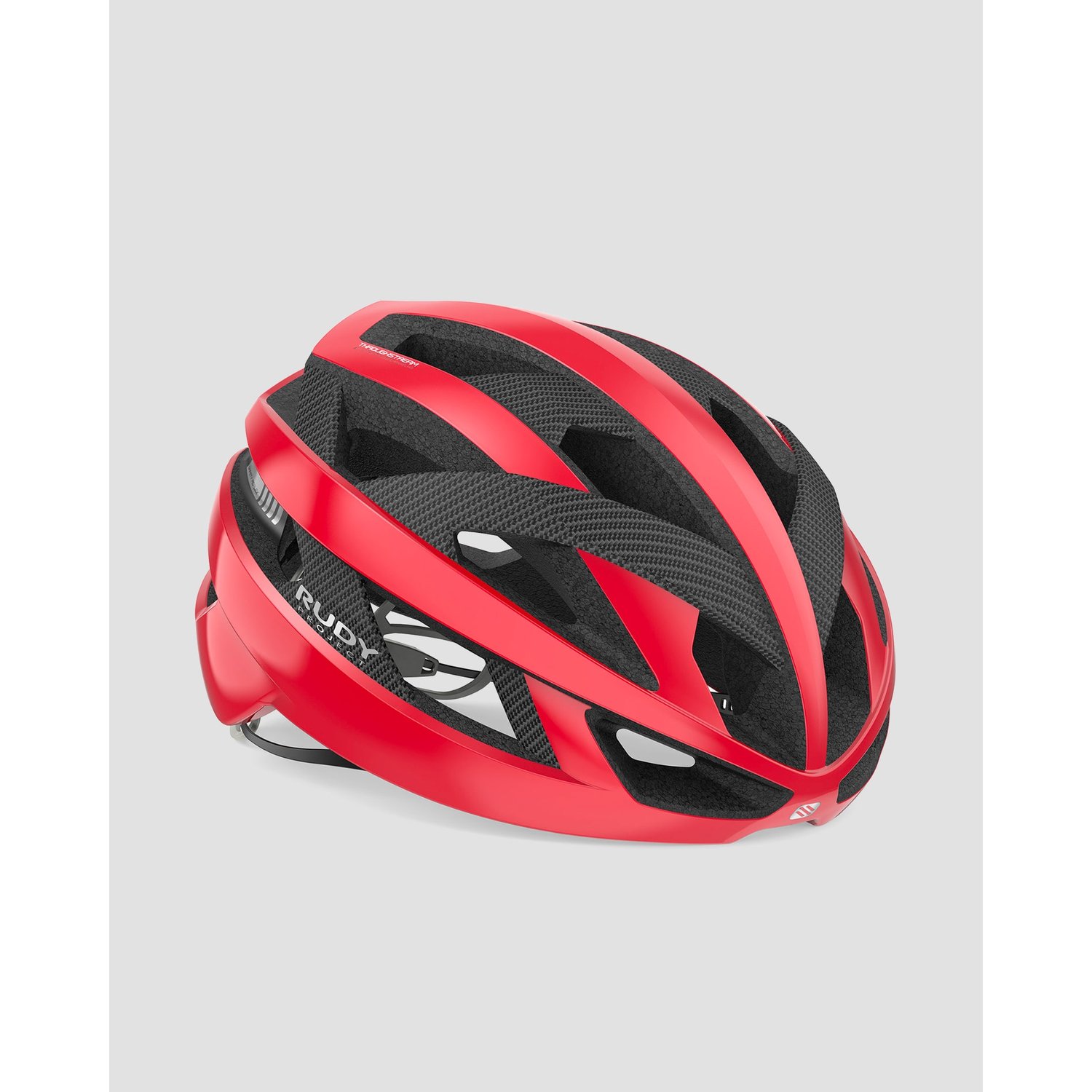 Czarno-czerwony Kask Rowerowy Rudy Project Rebel