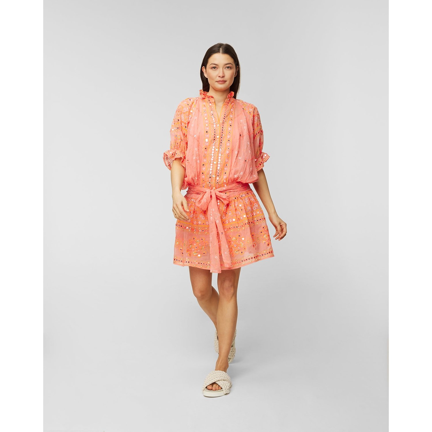 Sukienka Juliet Dunn Mosaic Blouson Dress