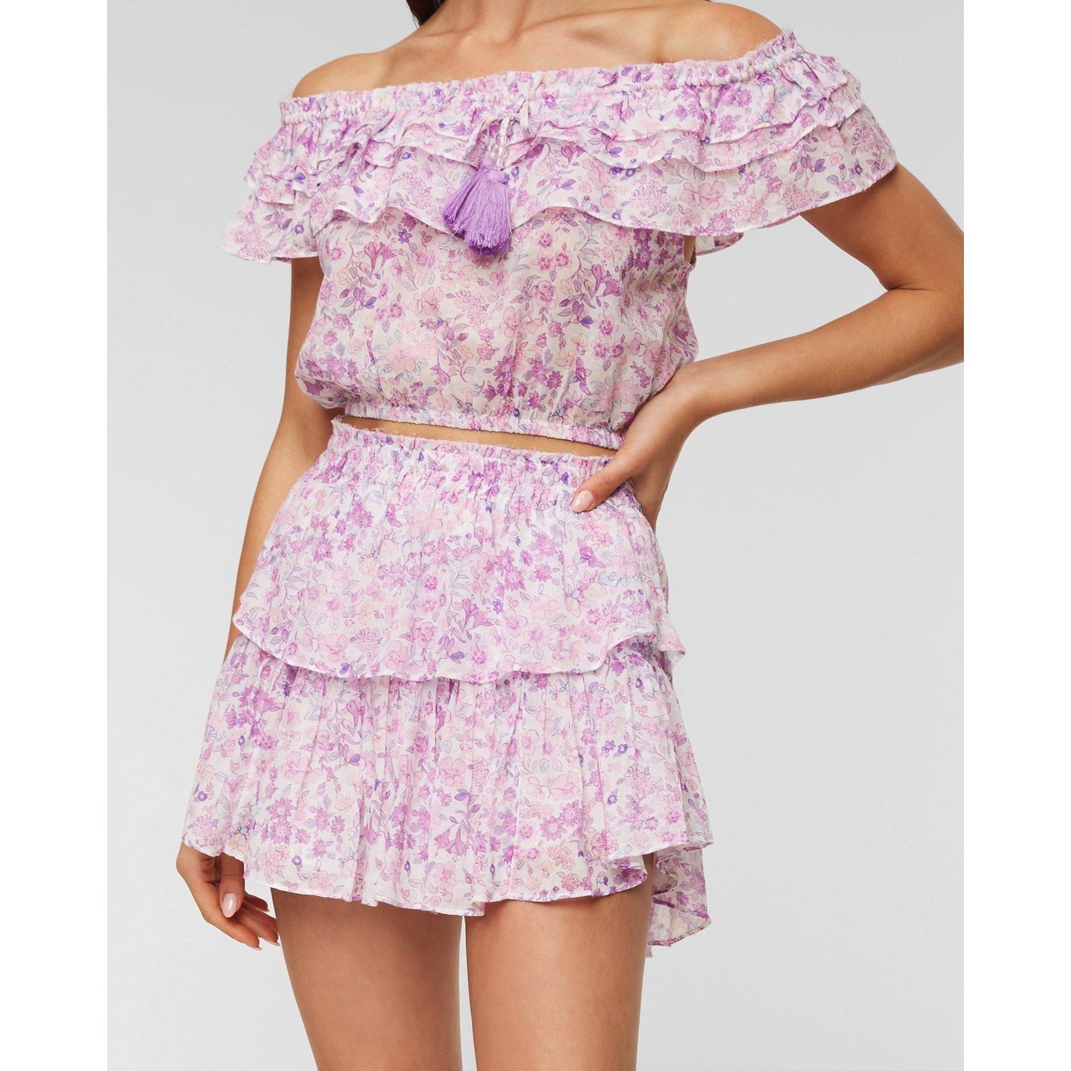 Spódniczka Loveshackfancy Ruffle Mini Skirt