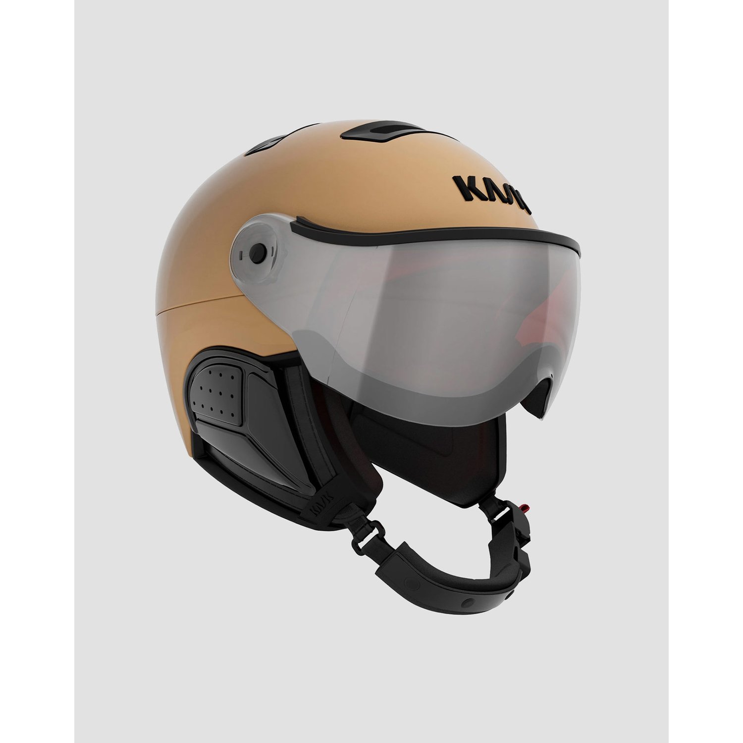 Złoty Kask Narciarski Z Przyłbicą Kask Treasure