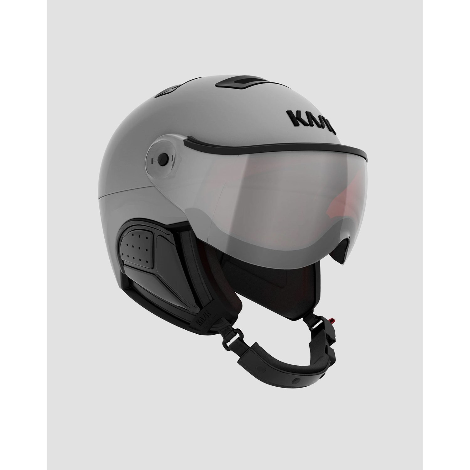 Srebrny Kask Narciarski Z Przyłbicą Kask Treasure
