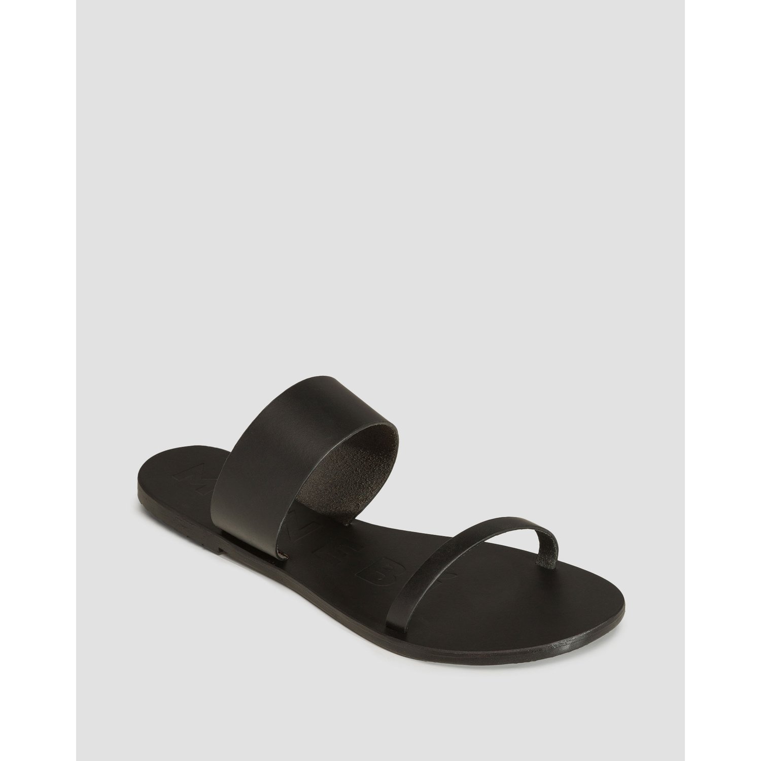 Klapki Skórzane Damskie Manebi Sandals Czarne